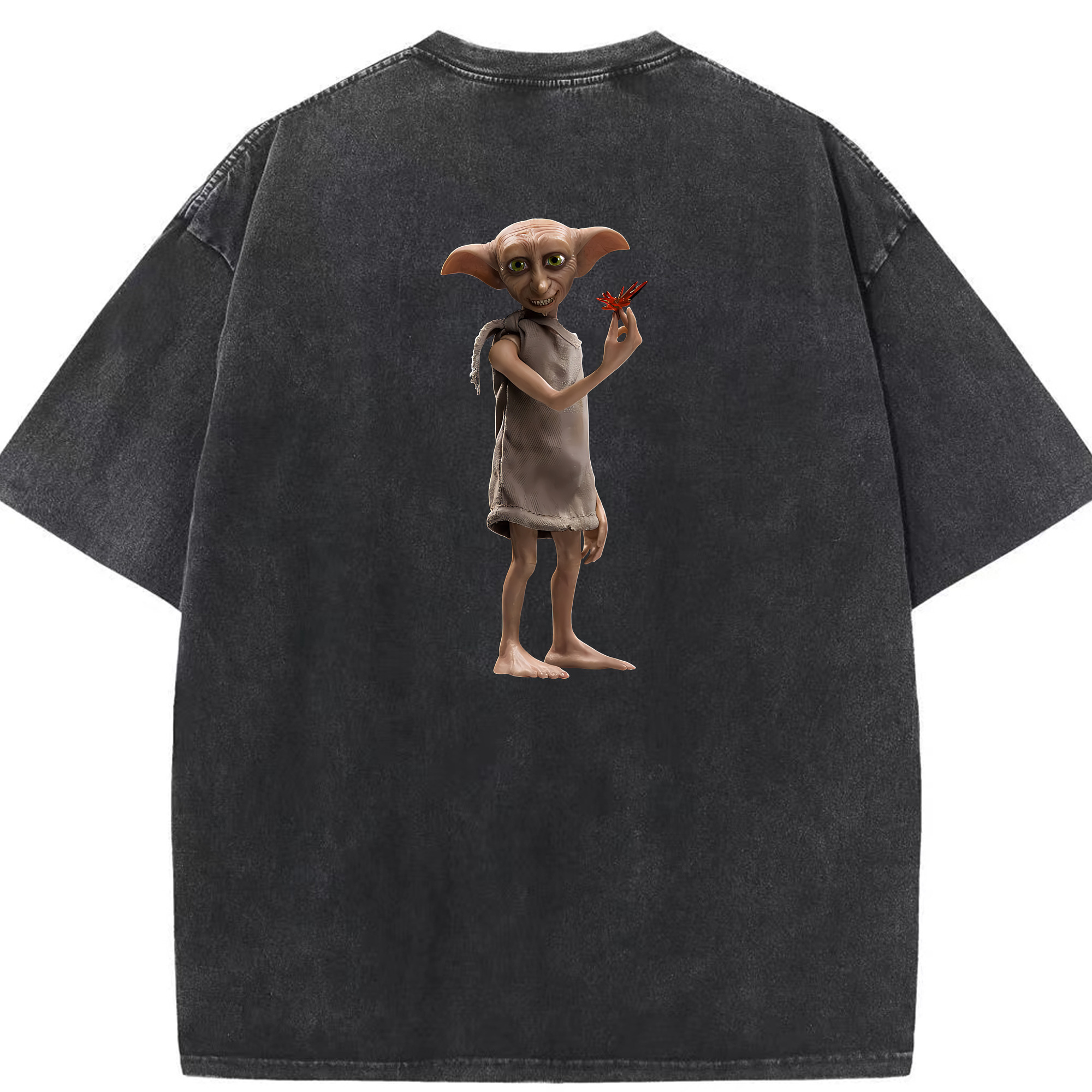 （画像用） Harry Potter ハリー・ポッターシリーズ 綿100% ヴィンテージ風 半袖Tシャツ（背面プリント）
