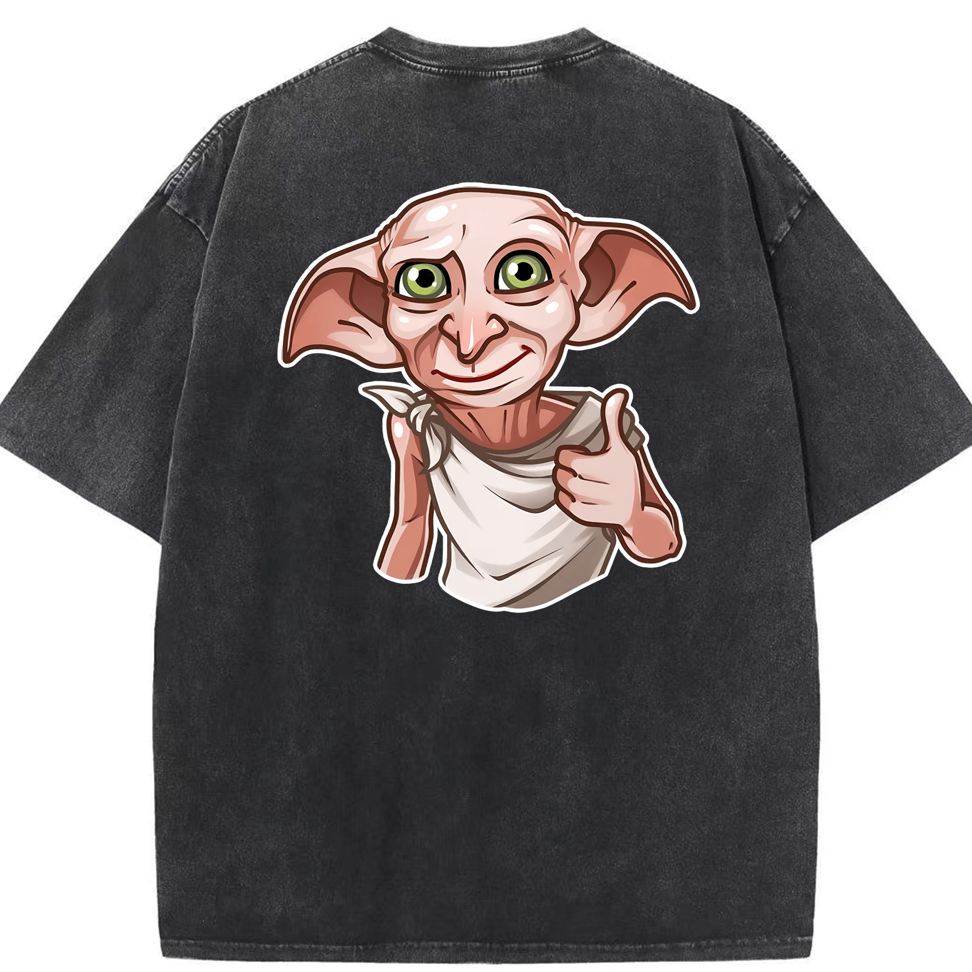 （画像用） Harry Potter ハリー・ポッターシリーズ 綿100% ヴィンテージ風 半袖Tシャツ（背面プリント）