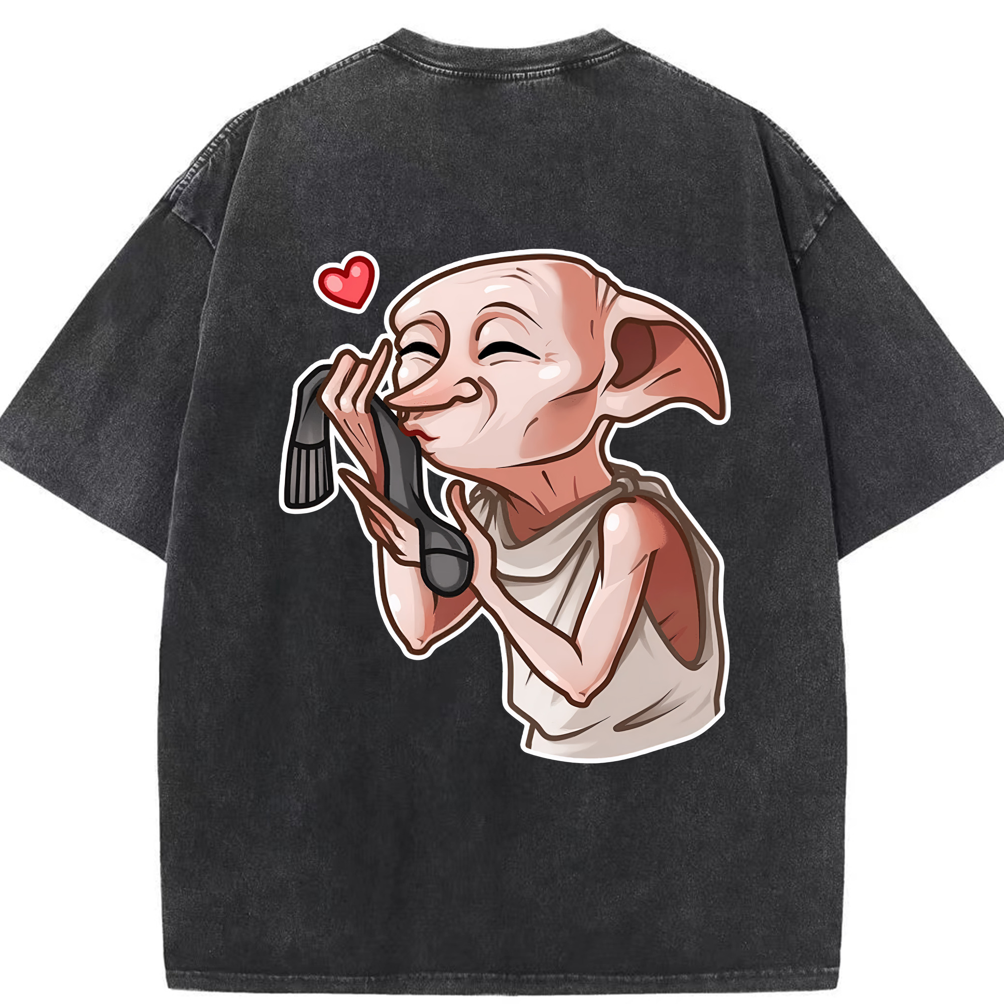 （画像用） Harry Potter ハリー・ポッターシリーズ 綿100% ヴィンテージ風 半袖Tシャツ（背面プリント）