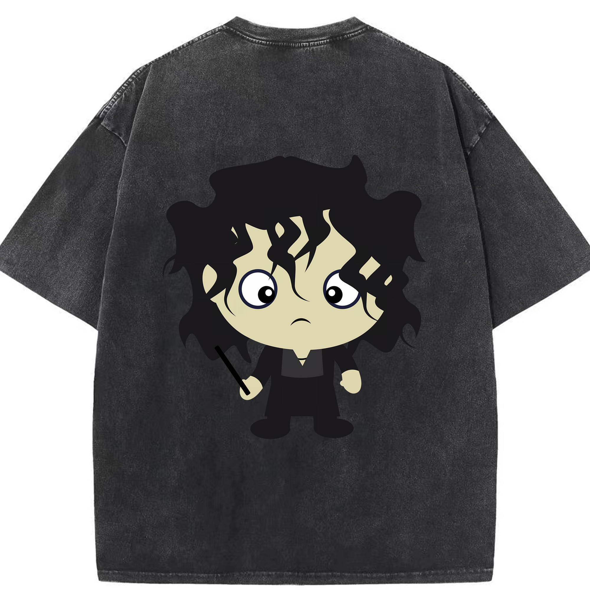 （画像用） Harry Potter ハリー・ポッターシリーズ 綿100% ヴィンテージ風 半袖Tシャツ（背面プリント）