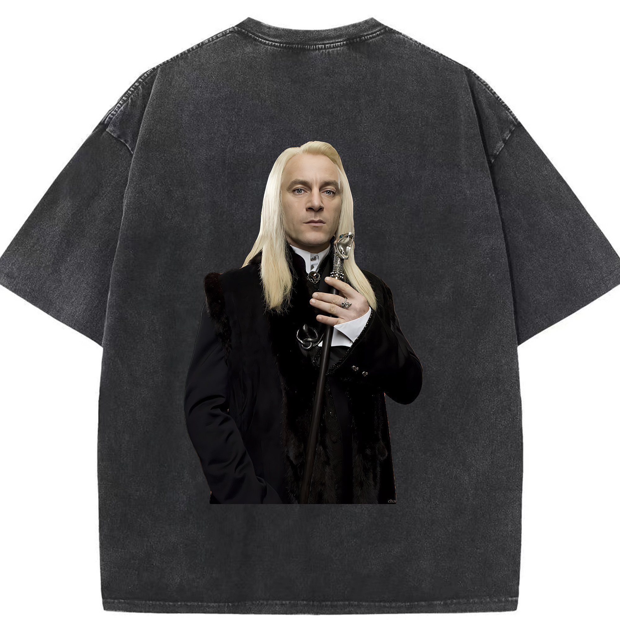 （画像用） Harry Potter ハリー・ポッターシリーズ 綿100% ヴィンテージ風 半袖Tシャツ（背面プリント）
