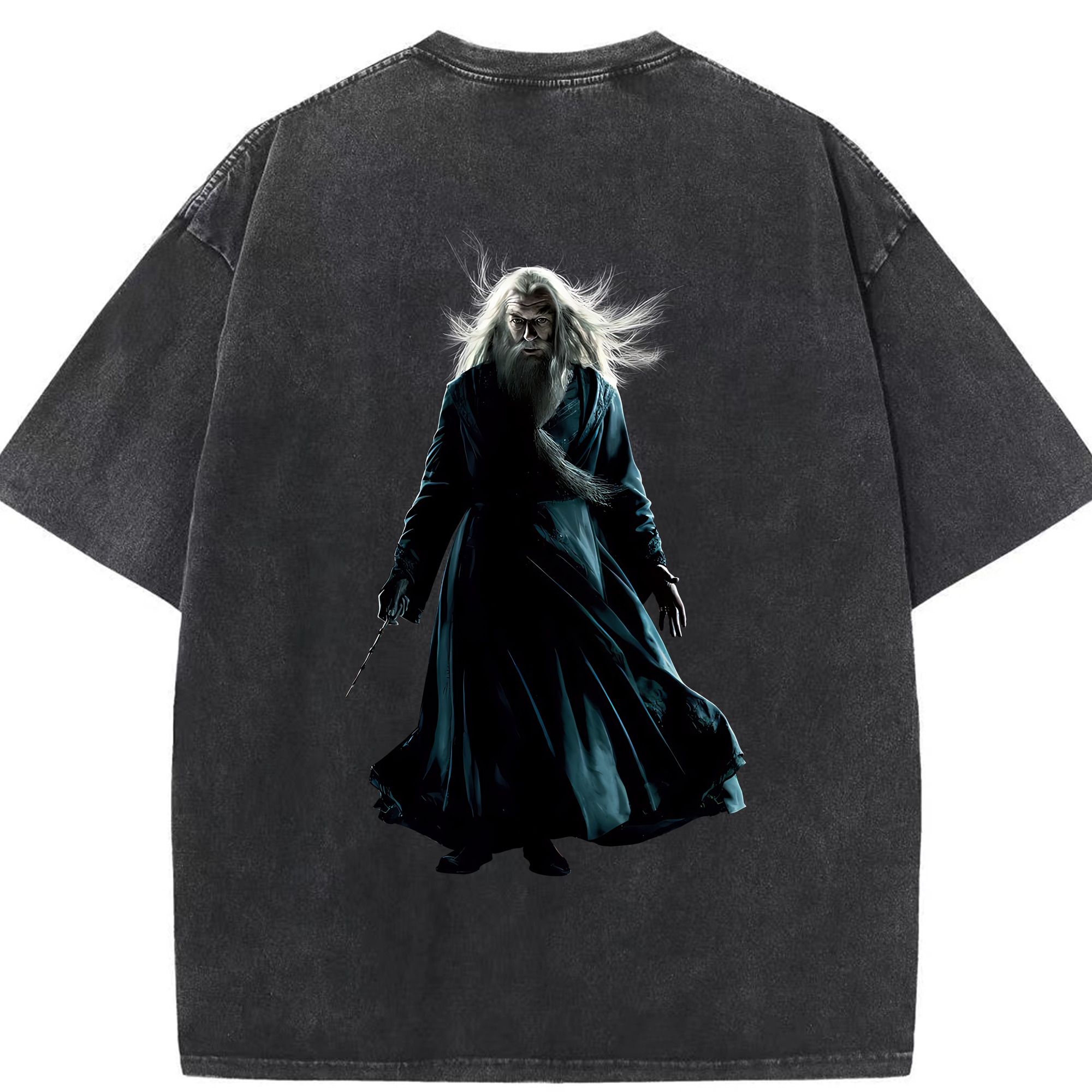 （画像用） Harry Potter ハリー・ポッターシリーズ 綿100% ヴィンテージ風 半袖Tシャツ（背面プリント）