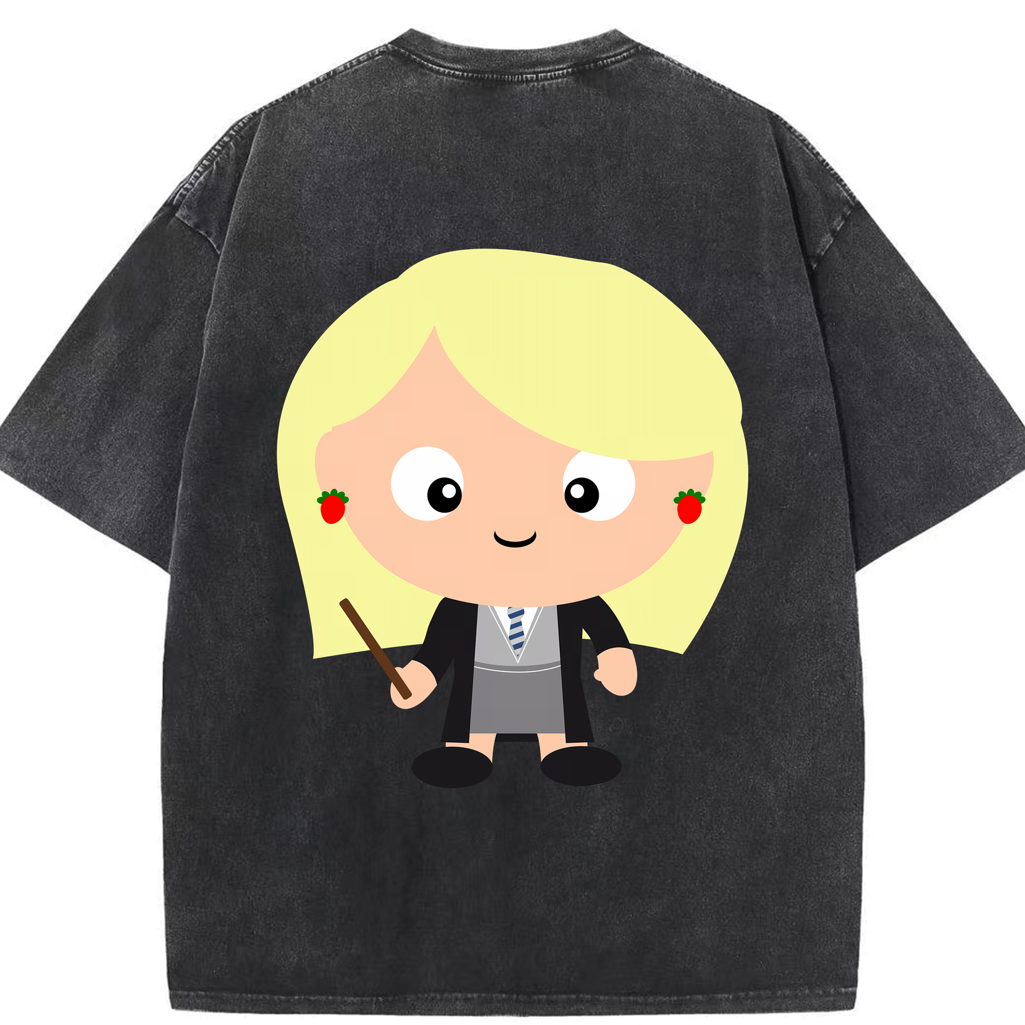 （画像用） Harry Potter ハリー・ポッターシリーズ 綿100% ヴィンテージ風 半袖Tシャツ（背面プリント）