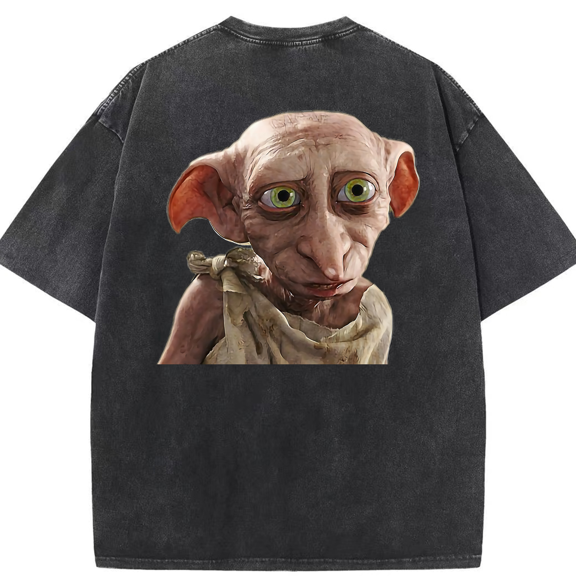 （画像用） Harry Potter ハリー・ポッターシリーズ 綿100% ヴィンテージ風 半袖Tシャツ（背面プリント）