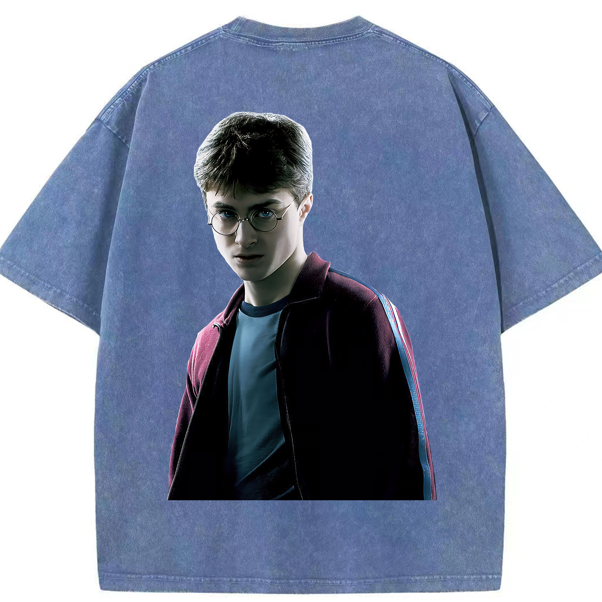 （画像用） Harry Potter ハリー・ポッターシリーズ 綿100% ヴィンテージ風 半袖Tシャツ（背面プリント）