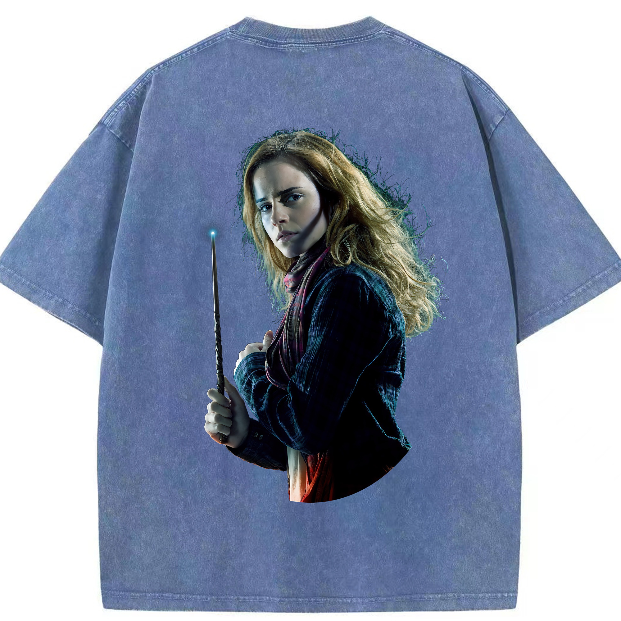 （画像用） Harry Potter ハリー・ポッターシリーズ 綿100% ヴィンテージ風 半袖Tシャツ（背面プリント）