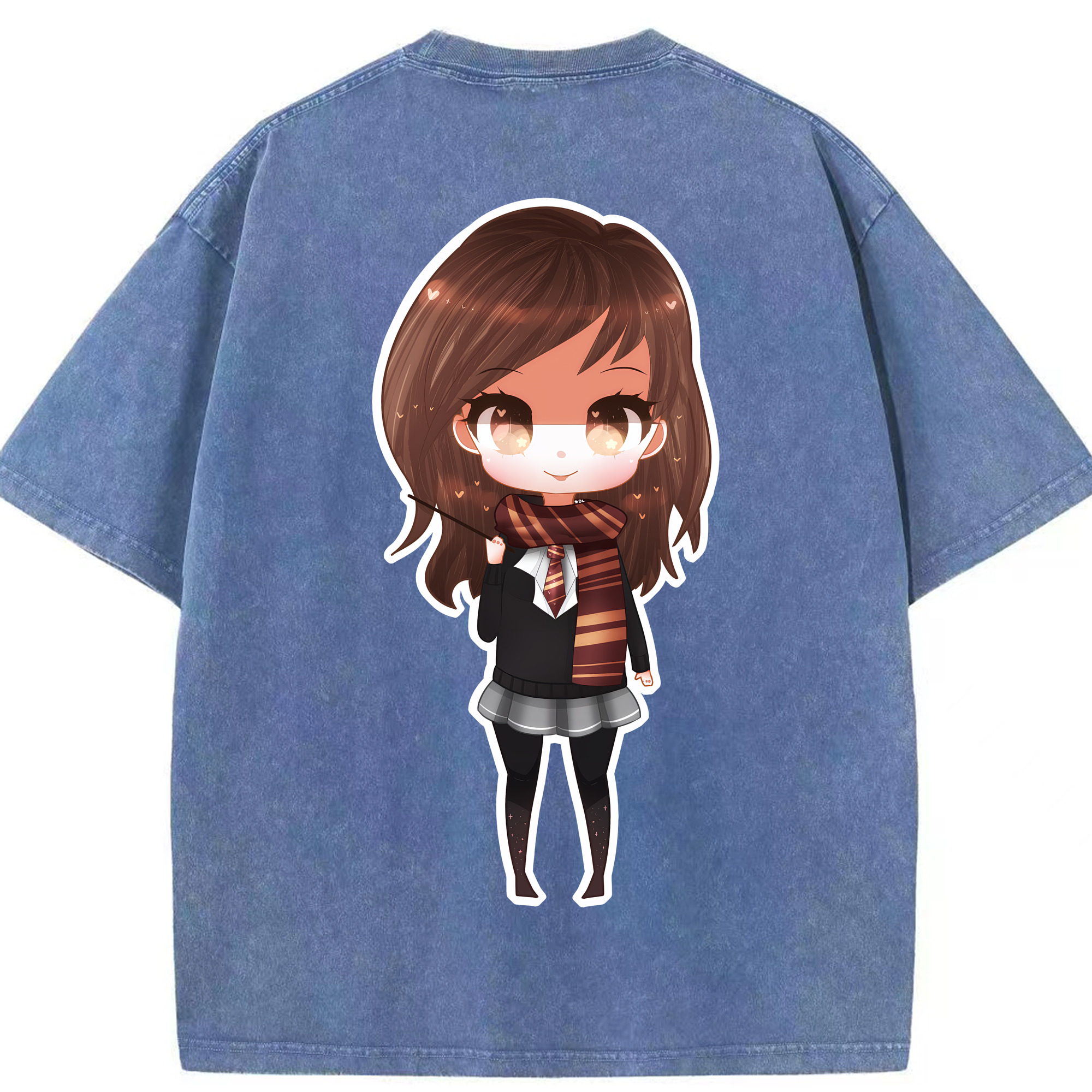 （画像用） Harry Potter ハリー・ポッターシリーズ 綿100% ヴィンテージ風 半袖Tシャツ（背面プリント）