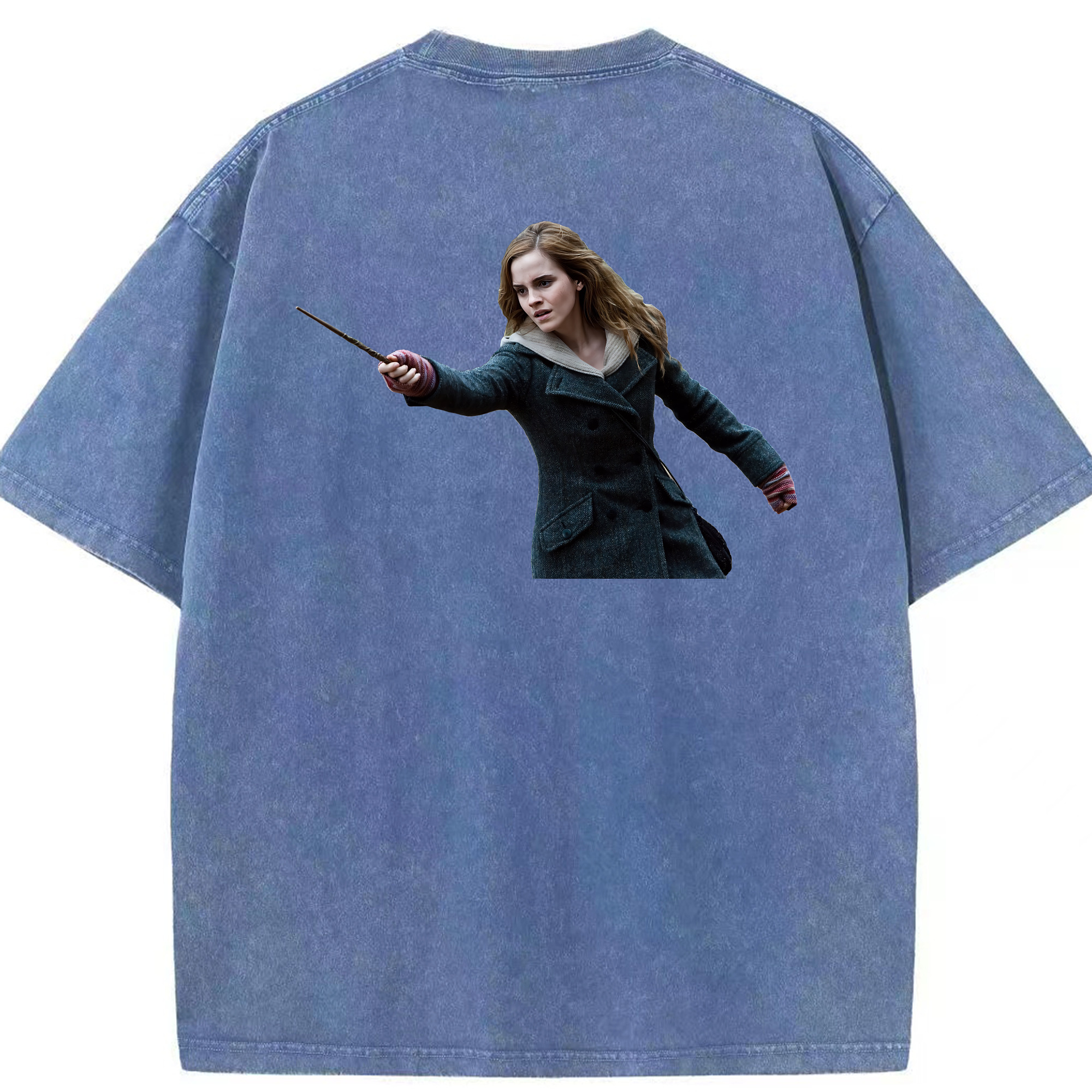 （画像用） Harry Potter ハリー・ポッターシリーズ 綿100% ヴィンテージ風 半袖Tシャツ（背面プリント）