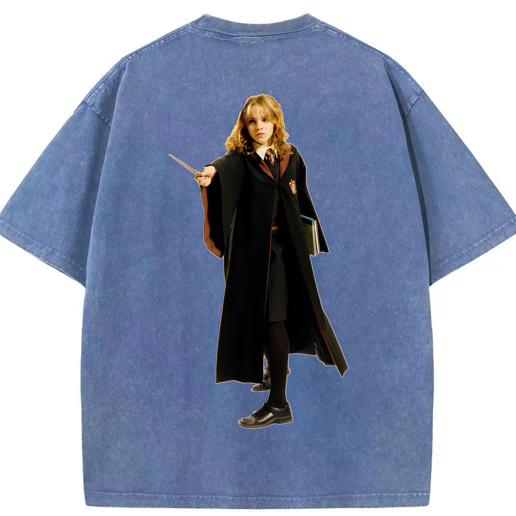 （画像用） Harry Potter ハリー・ポッターシリーズ 綿100% ヴィンテージ風 半袖Tシャツ（背面プリント）