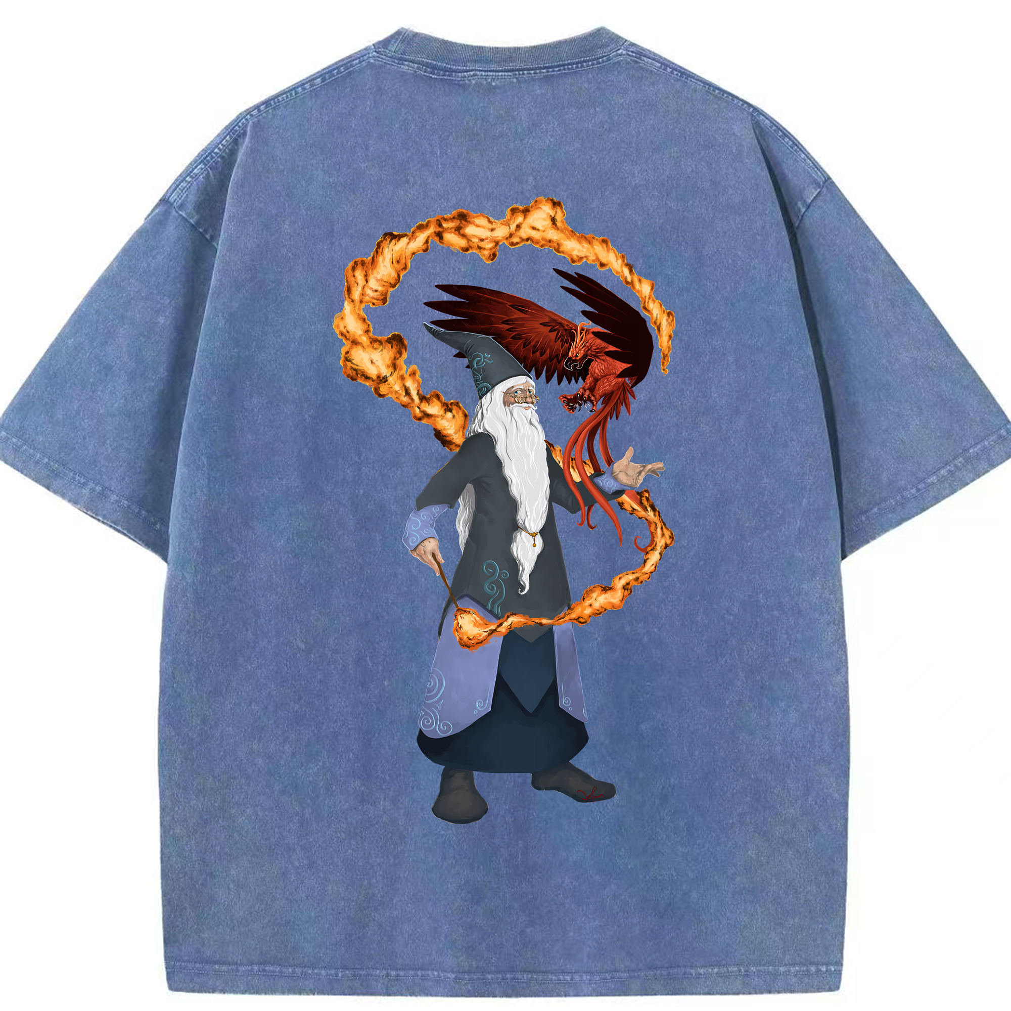 （画像用） Harry Potter ハリー・ポッターシリーズ 綿100% ヴィンテージ風 半袖Tシャツ（背面プリント）