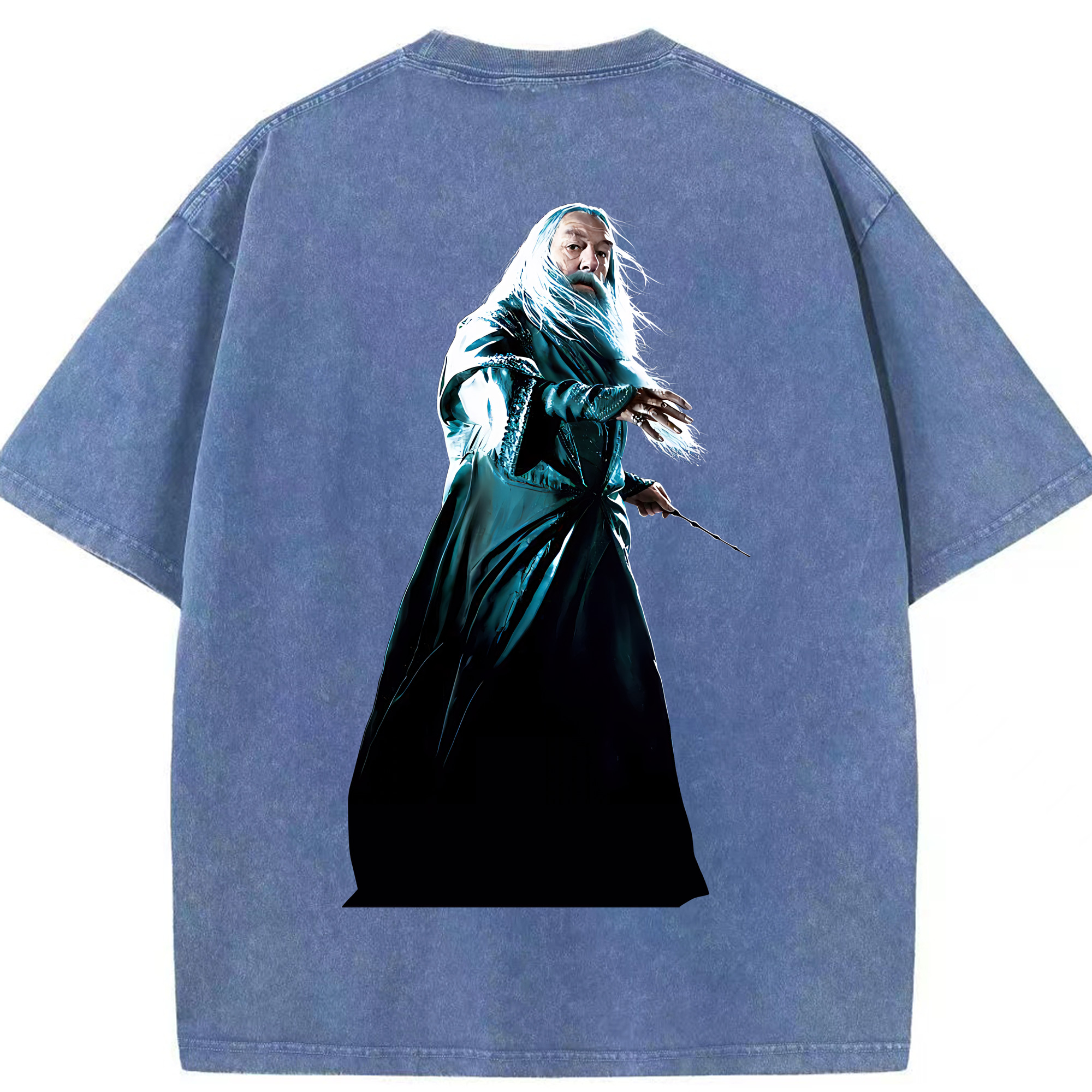 （画像用） Harry Potter ハリー・ポッターシリーズ 綿100% ヴィンテージ風 半袖Tシャツ（背面プリント）