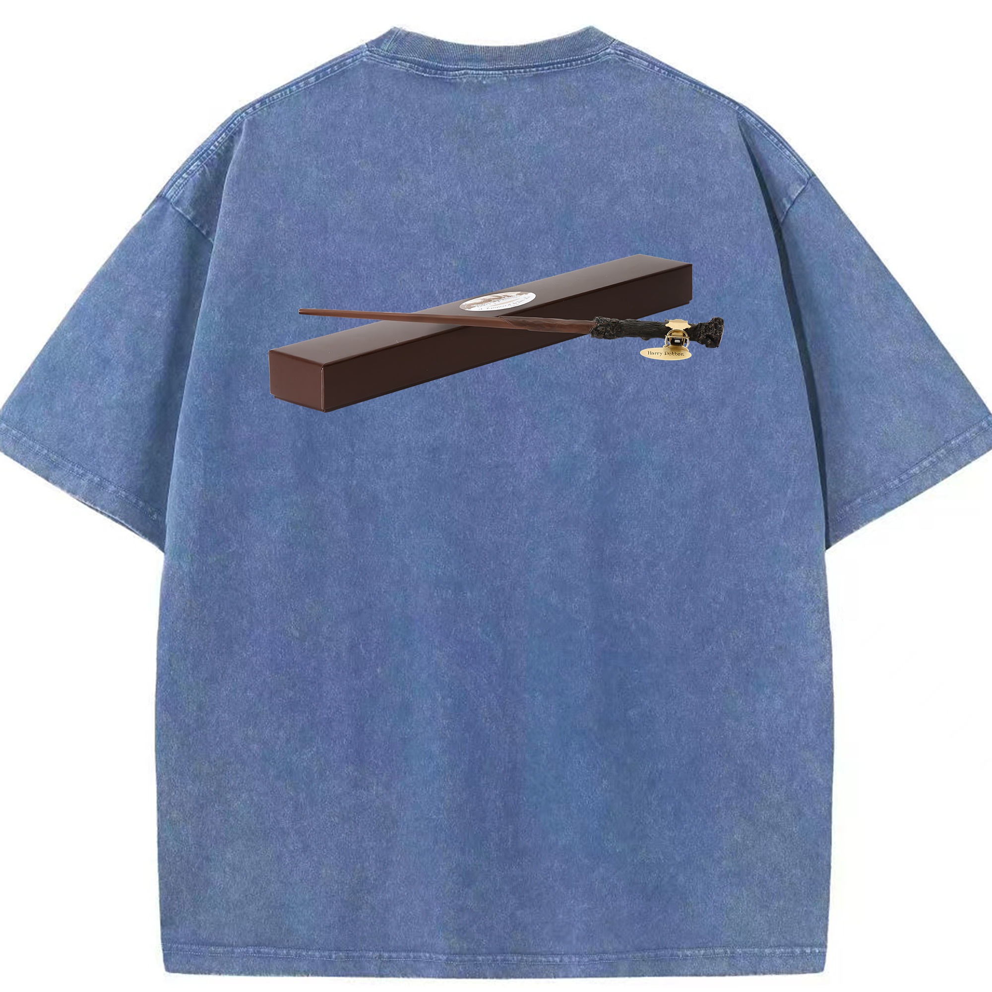 （画像用） Harry Potter ハリー・ポッターシリーズ 綿100% ヴィンテージ風 半袖Tシャツ（背面プリント）