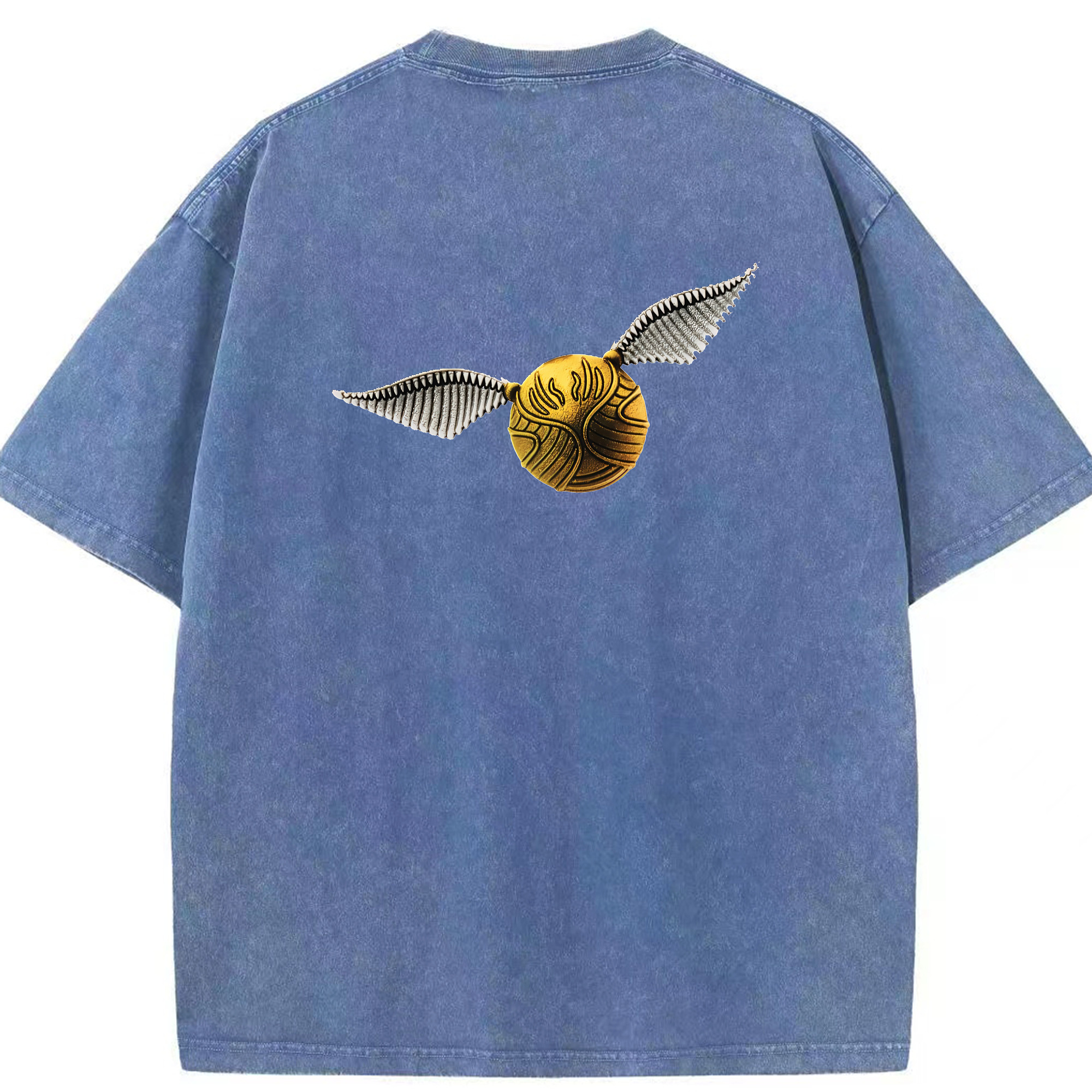 （画像用） Harry Potter ハリー・ポッターシリーズ 綿100% ヴィンテージ風 半袖Tシャツ（背面プリント）