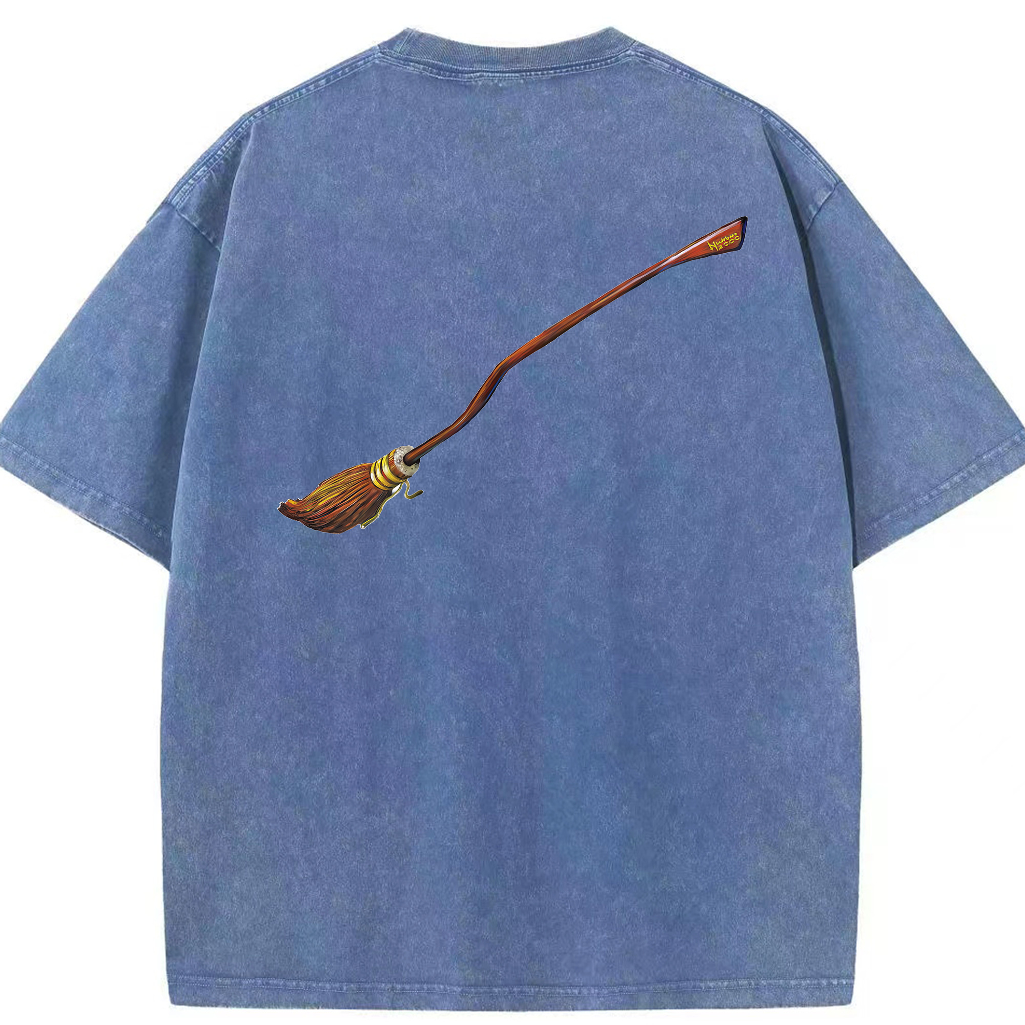 （画像用） Harry Potter ハリー・ポッターシリーズ 綿100% ヴィンテージ風 半袖Tシャツ（背面プリント）