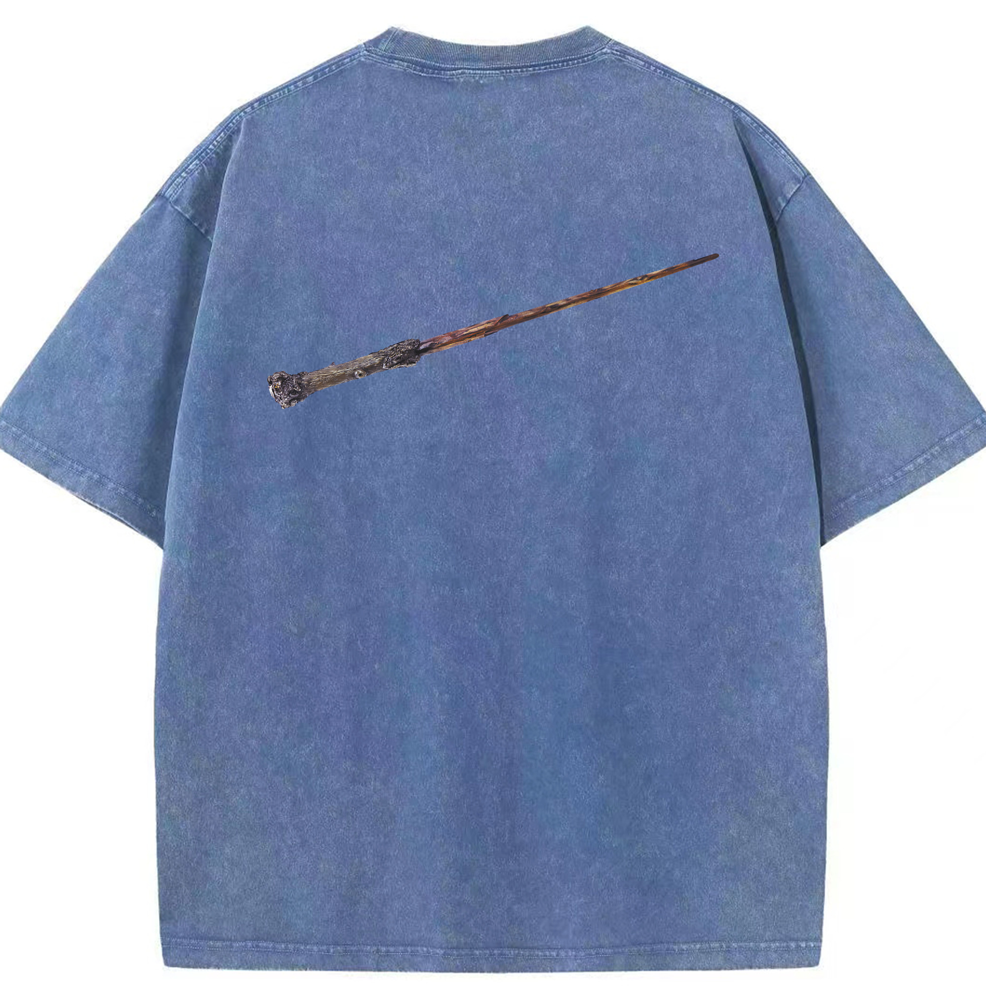 （画像用） Harry Potter ハリー・ポッターシリーズ 綿100% ヴィンテージ風 半袖Tシャツ（背面プリント）