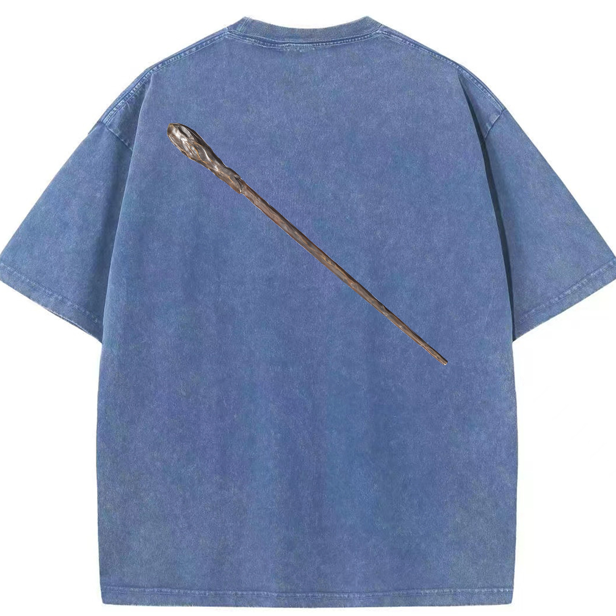 （画像用） Harry Potter ハリー・ポッターシリーズ 綿100% ヴィンテージ風 半袖Tシャツ（背面プリント）