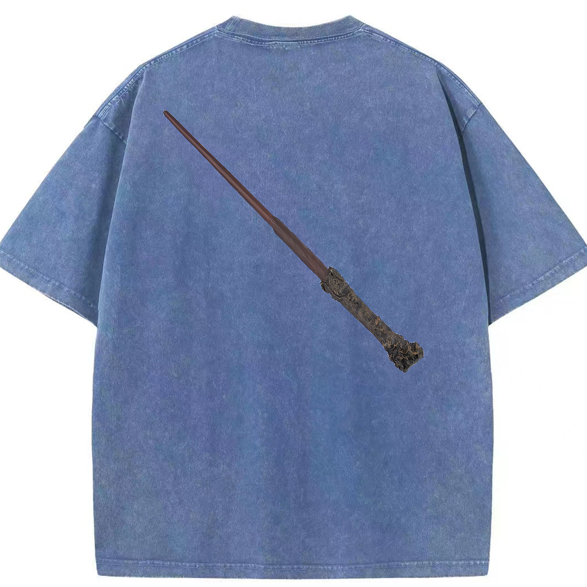 （画像用） Harry Potter ハリー・ポッターシリーズ 綿100% ヴィンテージ風 半袖Tシャツ（背面プリント）