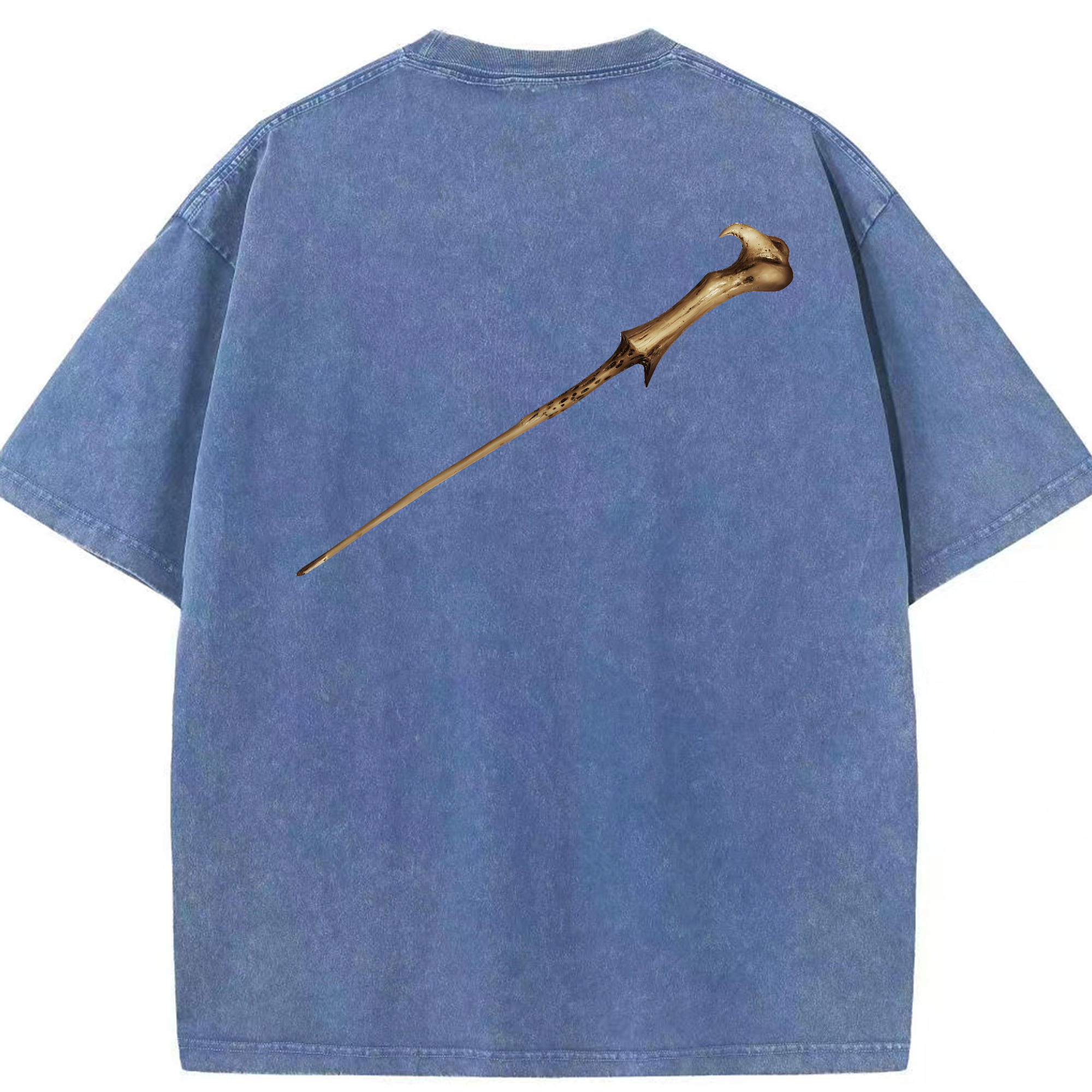 （画像用） Harry Potter ハリー・ポッターシリーズ 綿100% ヴィンテージ風 半袖Tシャツ（背面プリント）