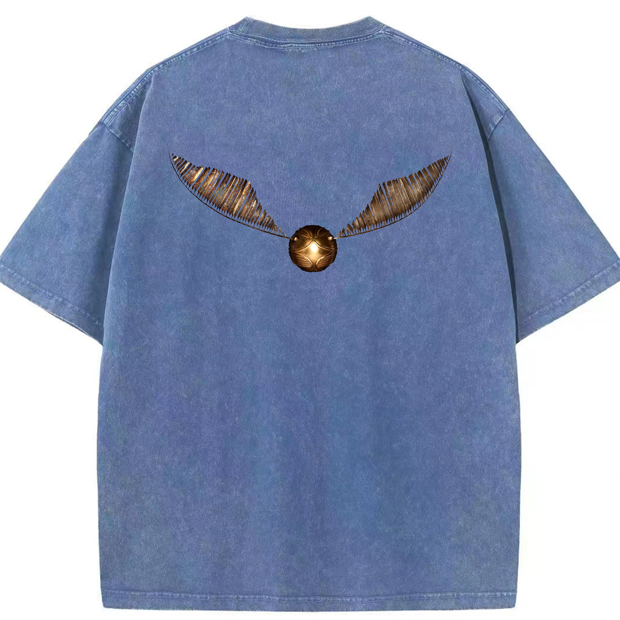 （画像用） Harry Potter ハリー・ポッターシリーズ 綿100% ヴィンテージ風 半袖Tシャツ（背面プリント）