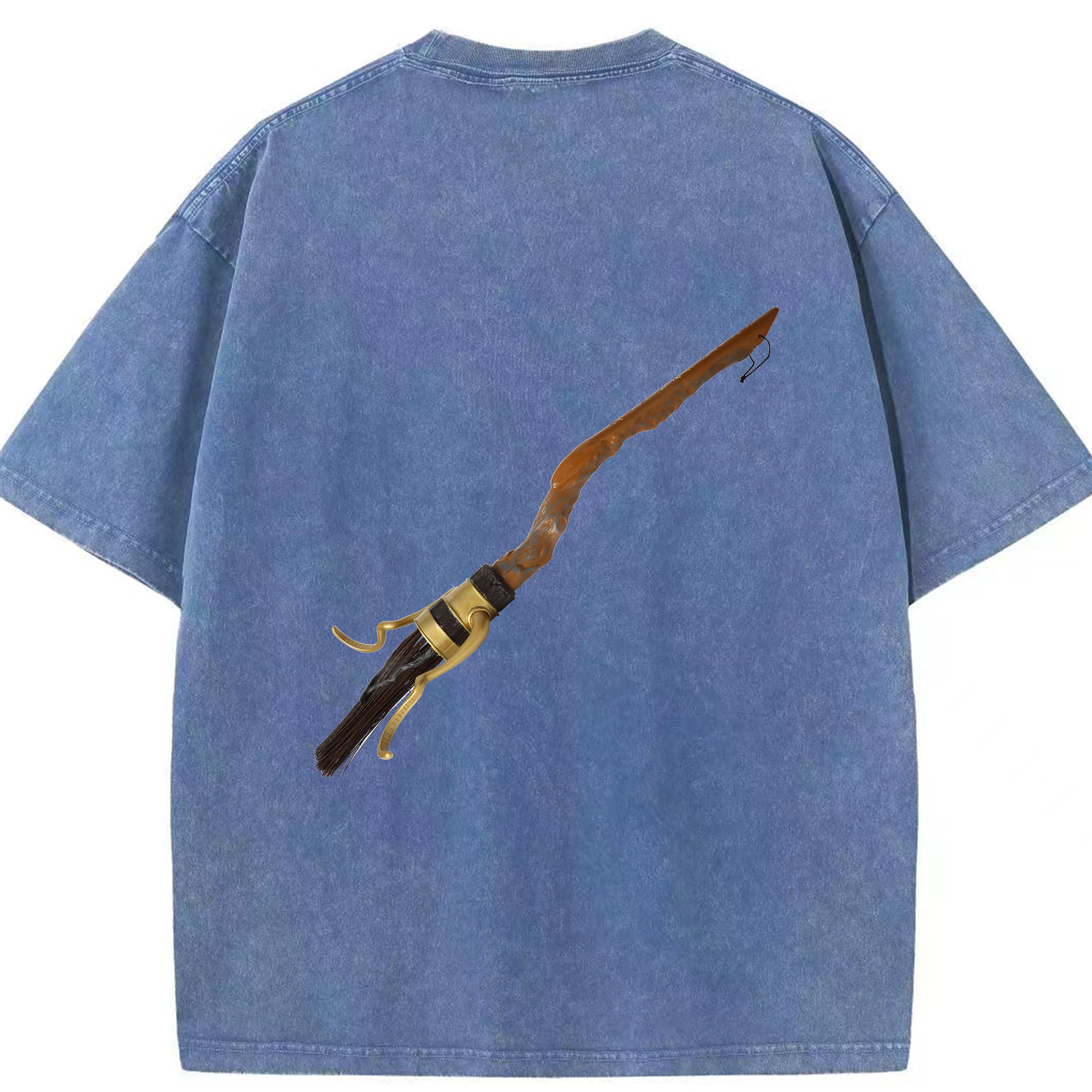 （画像用） Harry Potter ハリー・ポッターシリーズ 綿100% ヴィンテージ風 半袖Tシャツ（背面プリント）