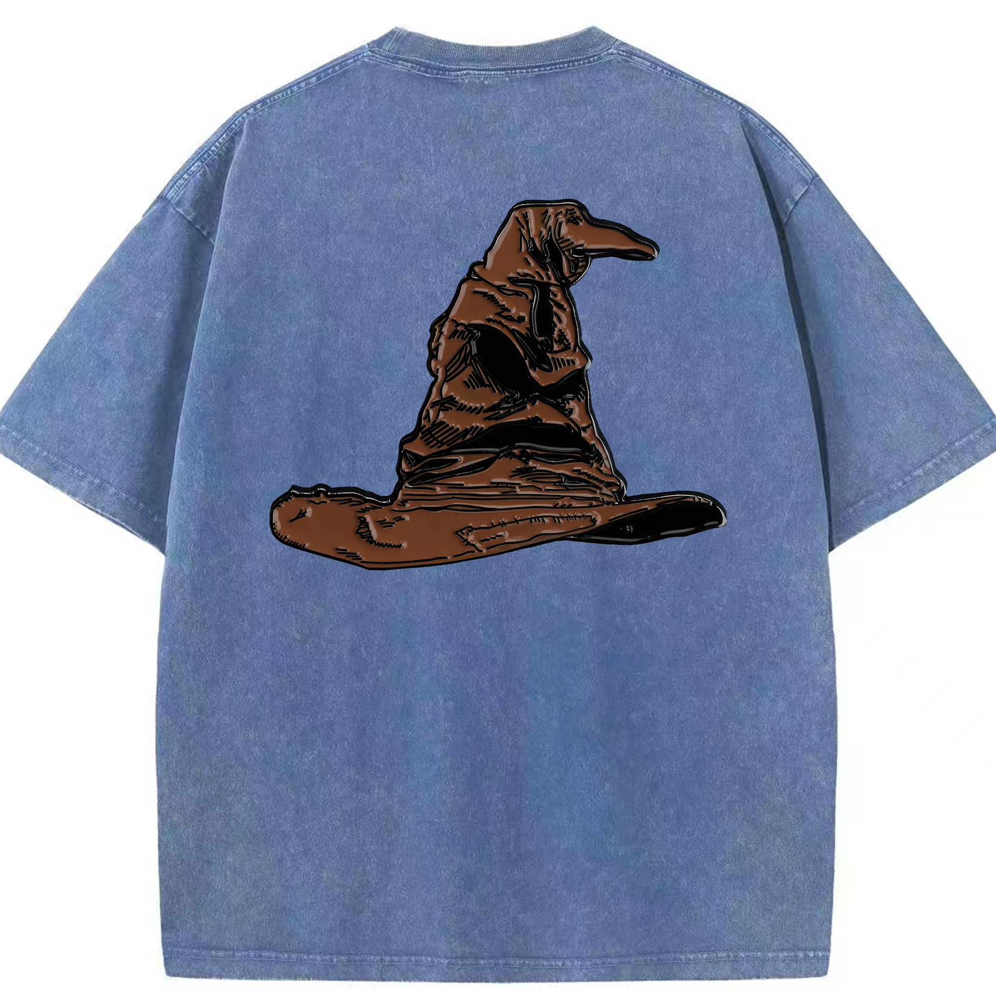 （画像用） Harry Potter ハリー・ポッターシリーズ 綿100% ヴィンテージ風 半袖Tシャツ（背面プリント）