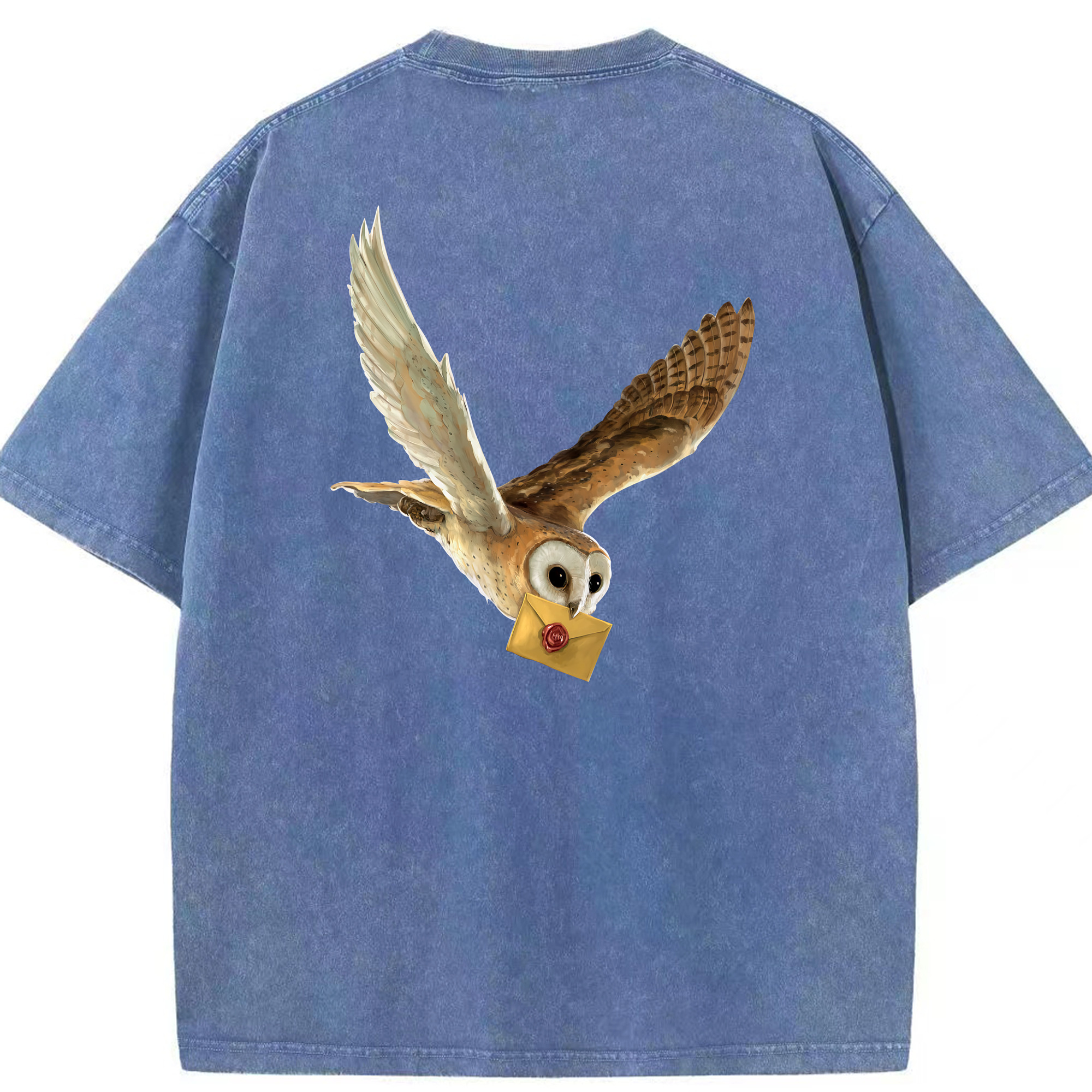 （画像用） Harry Potter ハリー・ポッターシリーズ 綿100% ヴィンテージ風 半袖Tシャツ（背面プリント）