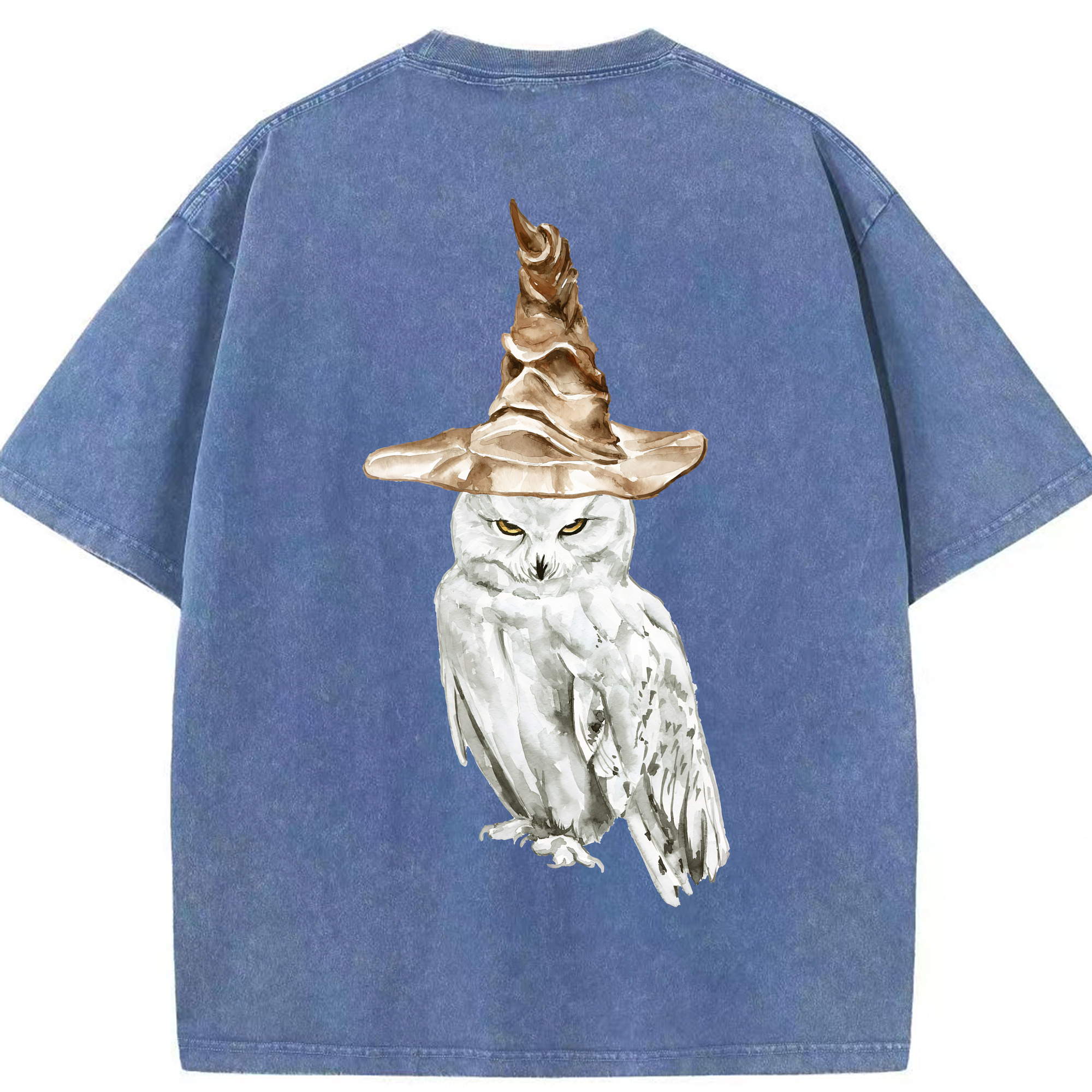 （画像用） Harry Potter ハリー・ポッターシリーズ 綿100% ヴィンテージ風 半袖Tシャツ（背面プリント）