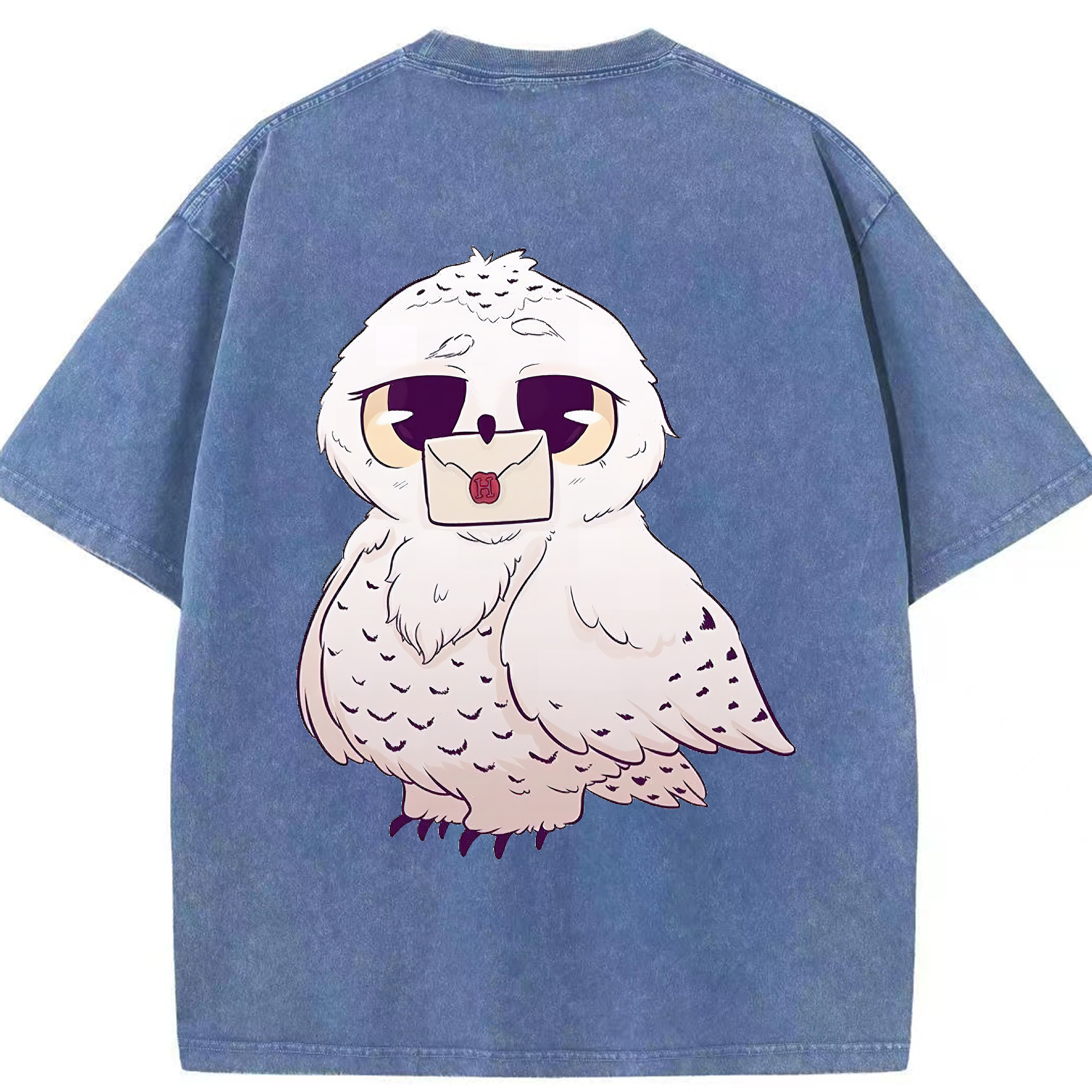 （画像用） Harry Potter ハリー・ポッターシリーズ 綿100% ヴィンテージ風 半袖Tシャツ（背面プリント）