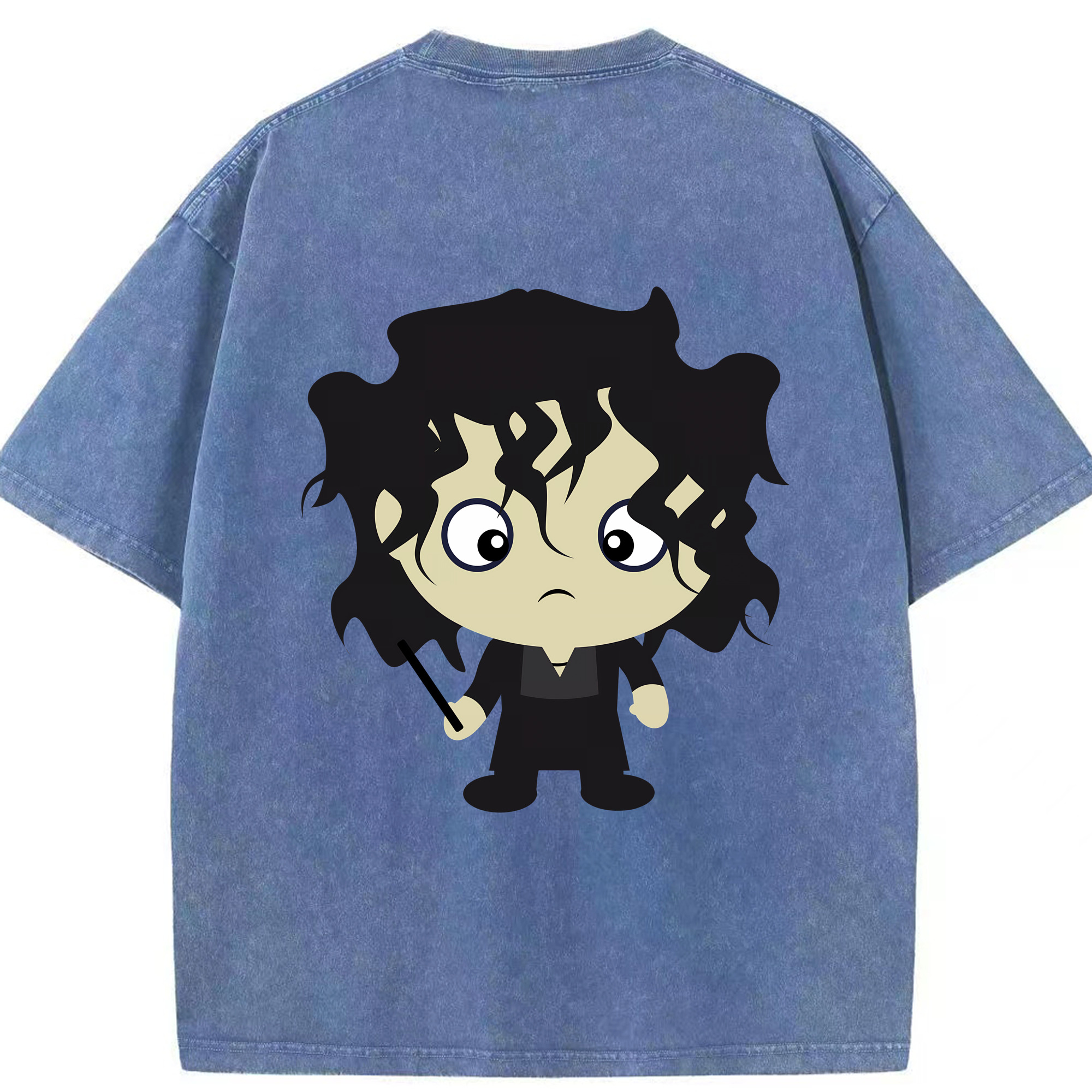 （画像用） Harry Potter ハリー・ポッターシリーズ 綿100% ヴィンテージ風 半袖Tシャツ（背面プリント）