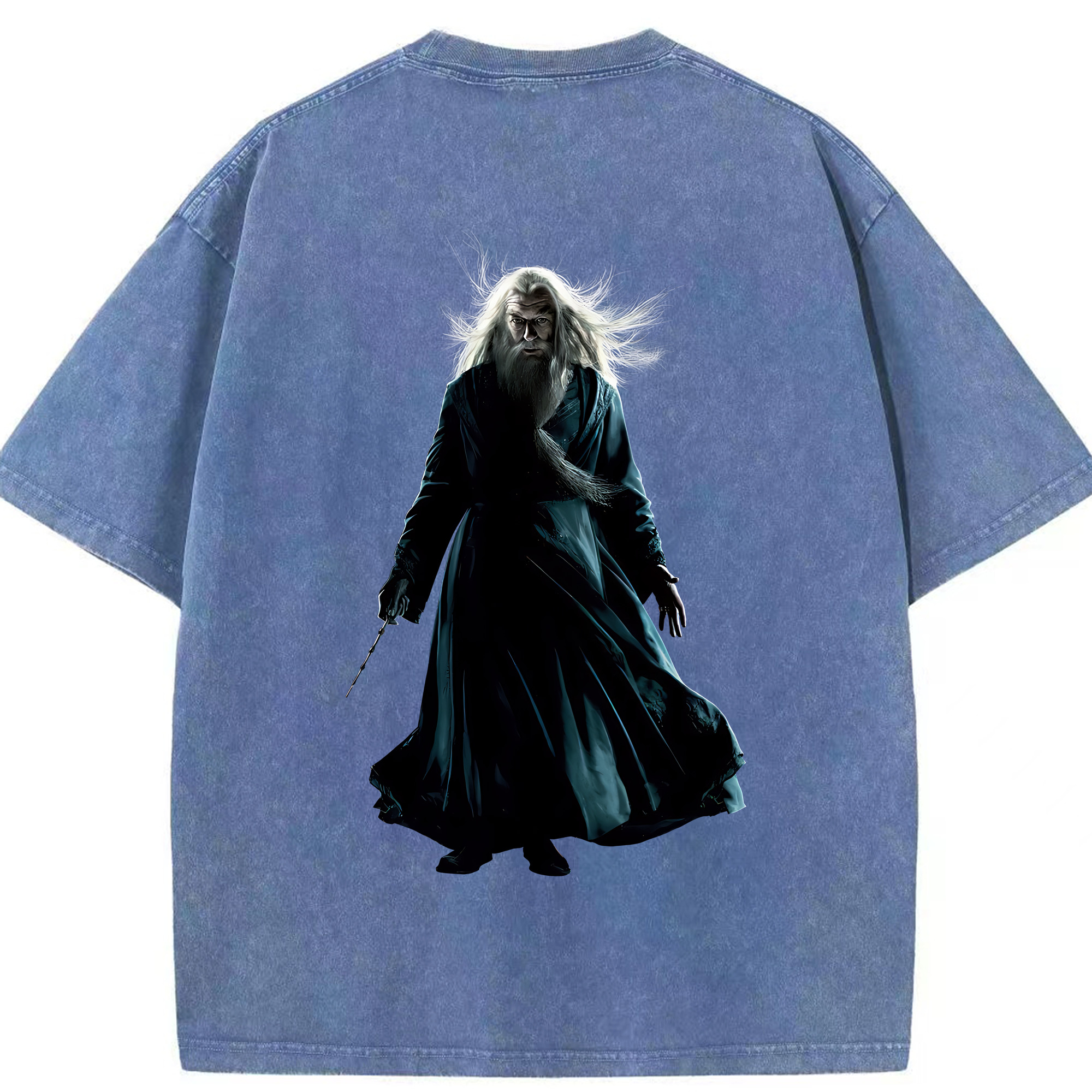（画像用） Harry Potter ハリー・ポッターシリーズ 綿100% ヴィンテージ風 半袖Tシャツ（背面プリント）
