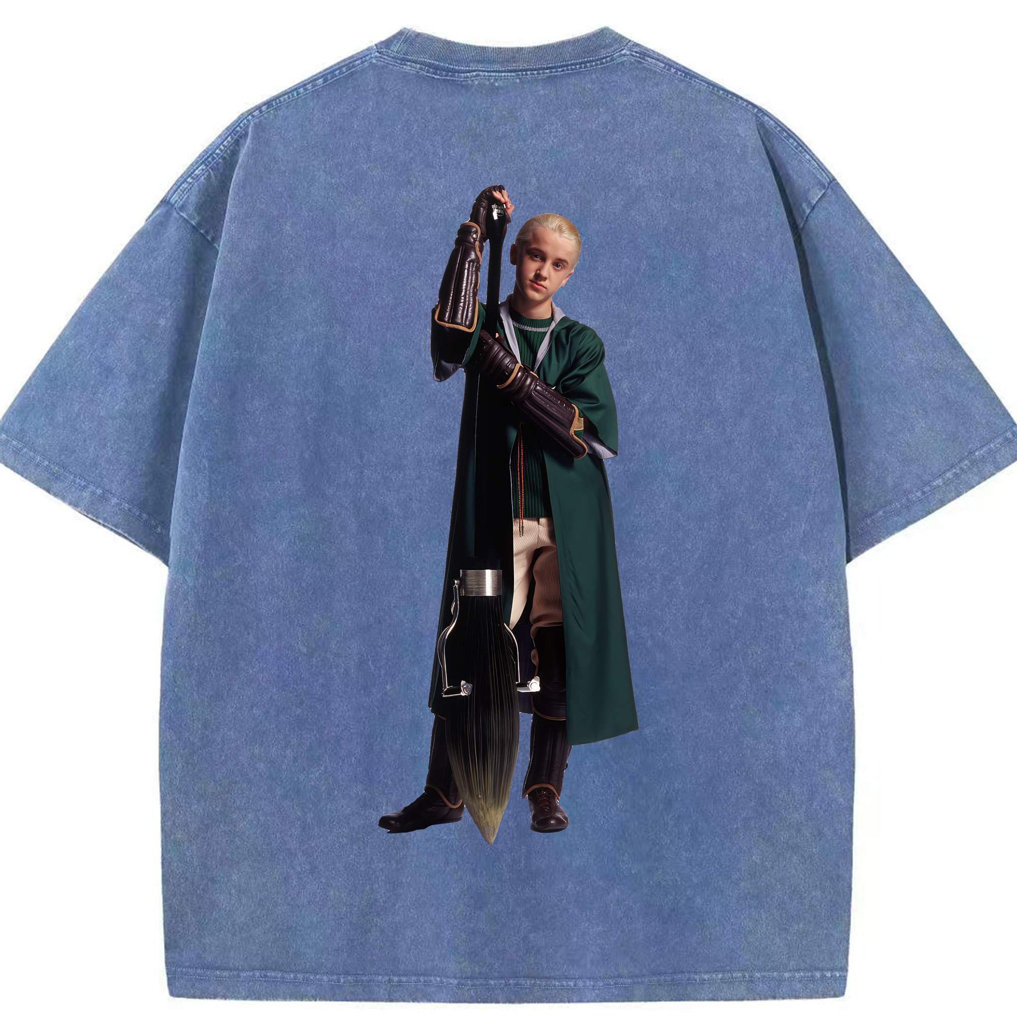 （画像用） Harry Potter ハリー・ポッターシリーズ 綿100% ヴィンテージ風 半袖Tシャツ（背面プリント）