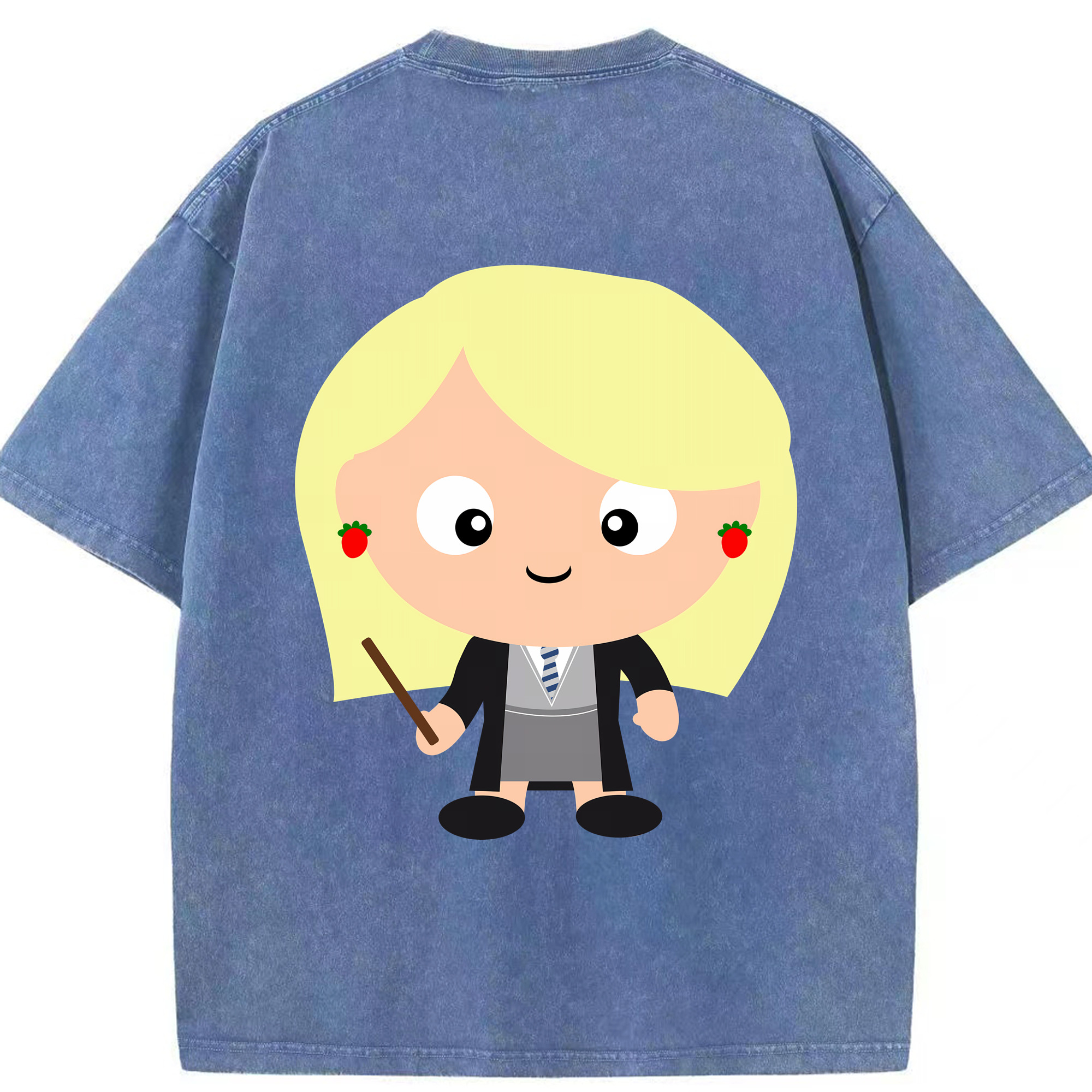 （画像用） Harry Potter ハリー・ポッターシリーズ 綿100% ヴィンテージ風 半袖Tシャツ（背面プリント）