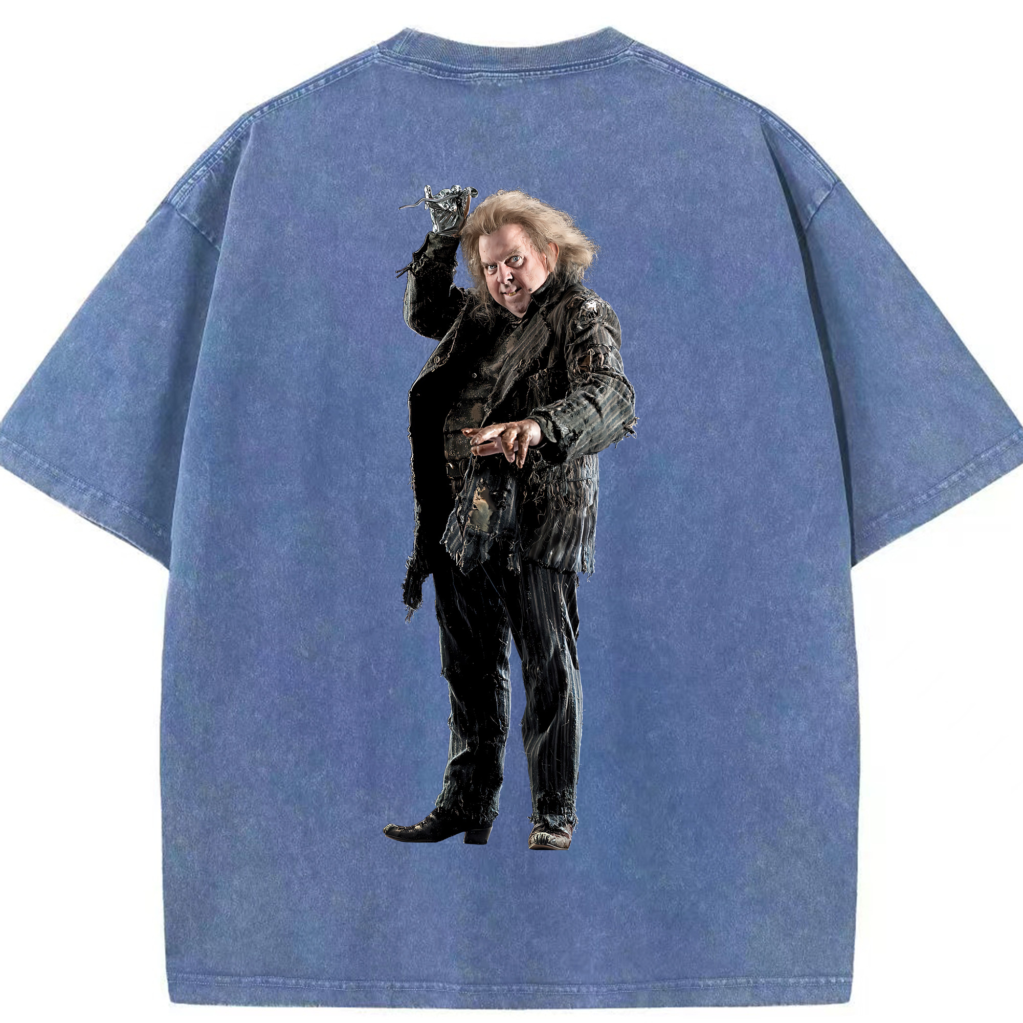 （画像用） Harry Potter ハリー・ポッターシリーズ 綿100% ヴィンテージ風 半袖Tシャツ（背面プリント）