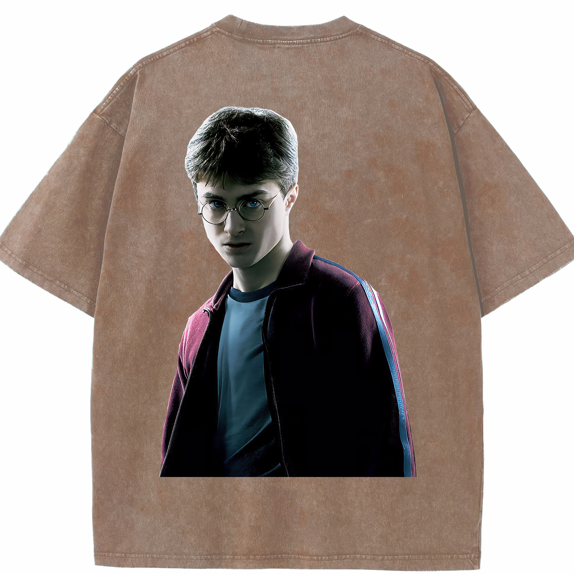 （画像用） Harry Potter ハリー・ポッターシリーズ 綿100% ヴィンテージ風 半袖Tシャツ（背面プリント）