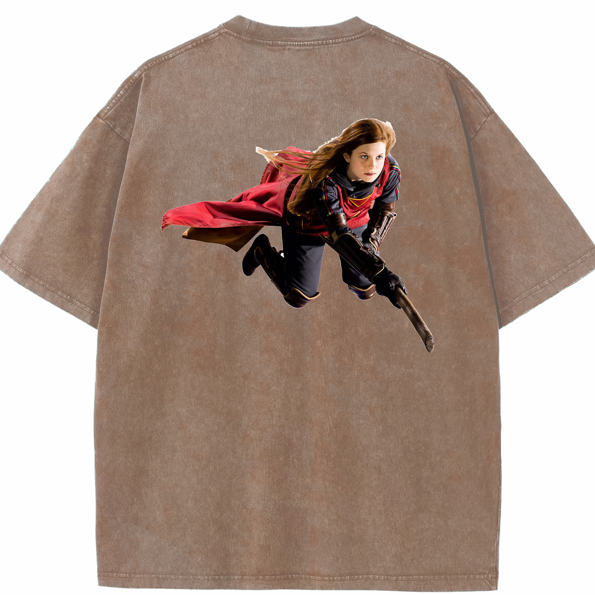 （画像用） Harry Potter ハリー・ポッターシリーズ 綿100% ヴィンテージ風 半袖Tシャツ（背面プリント）