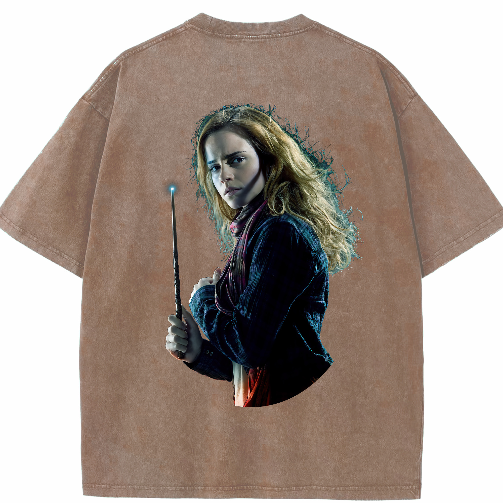 （画像用） Harry Potter ハリー・ポッターシリーズ 綿100% ヴィンテージ風 半袖Tシャツ（背面プリント）
