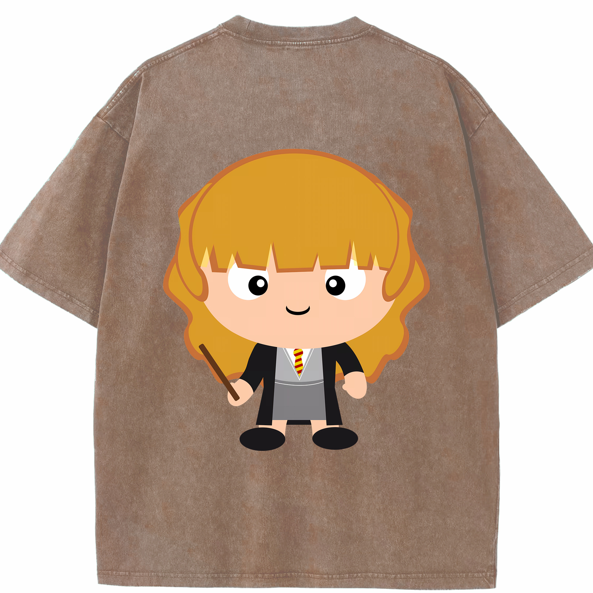 （画像用） Harry Potter ハリー・ポッターシリーズ 綿100% ヴィンテージ風 半袖Tシャツ（背面プリント）
