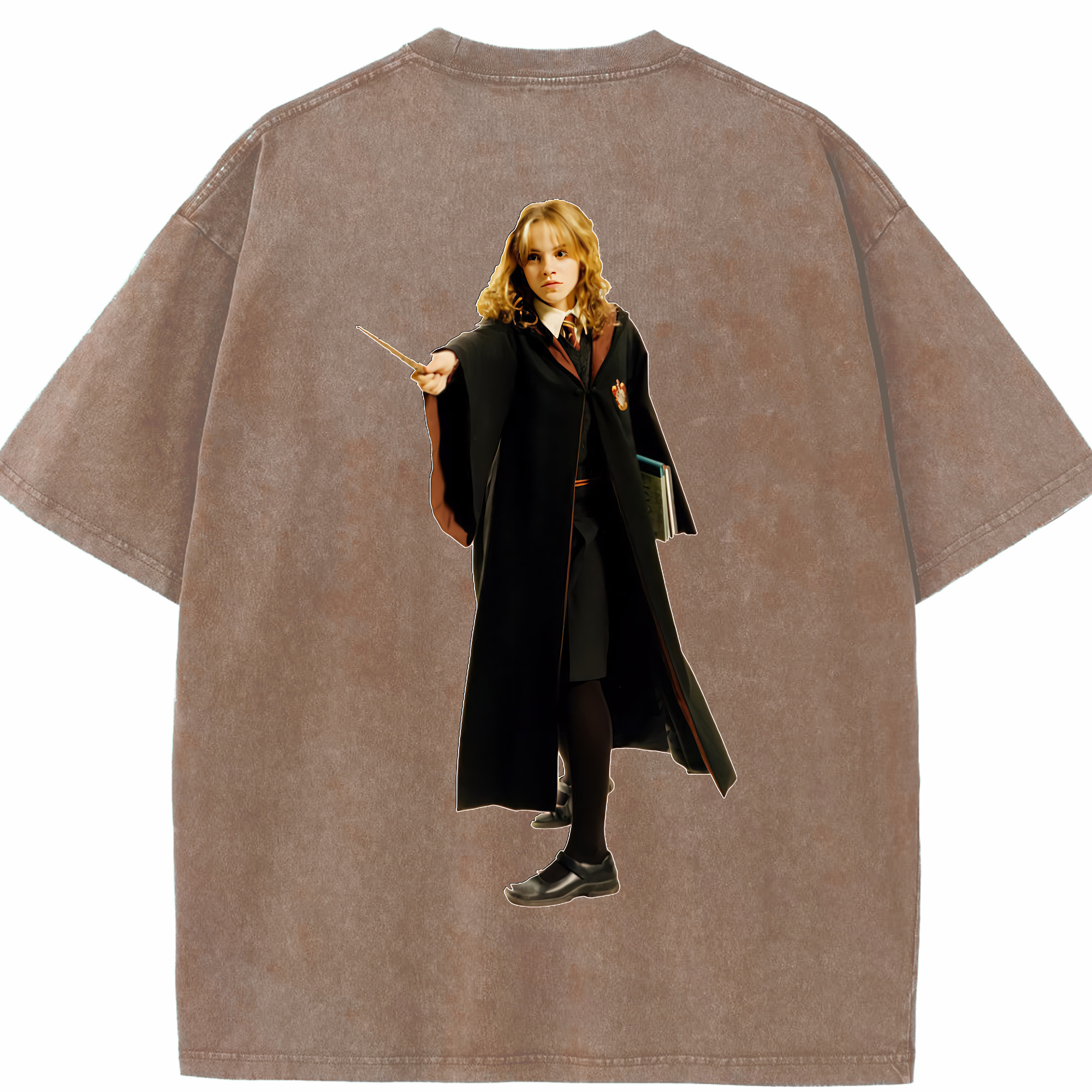 （画像用） Harry Potter ハリー・ポッターシリーズ 綿100% ヴィンテージ風 半袖Tシャツ（背面プリント）