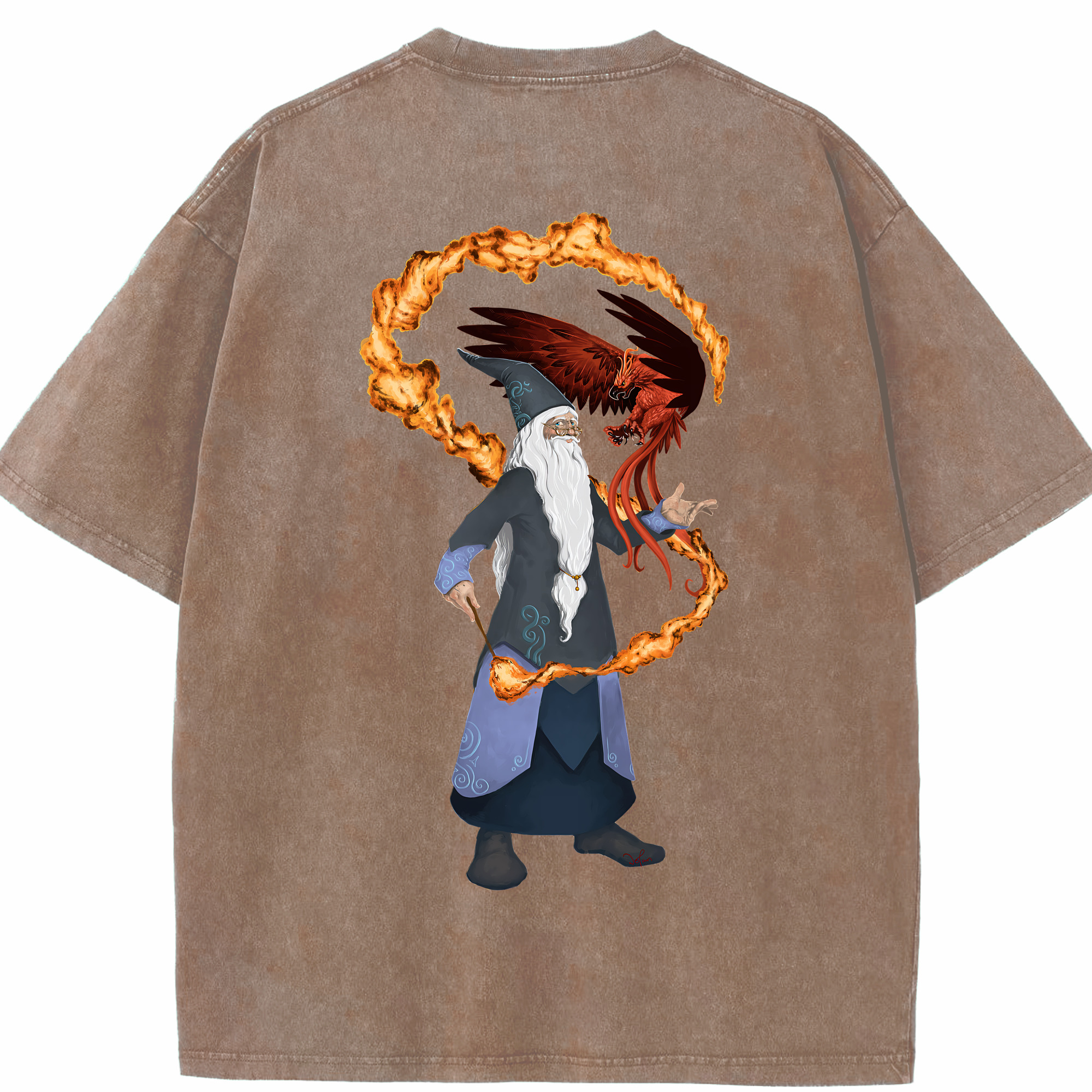 （画像用） Harry Potter ハリー・ポッターシリーズ 綿100% ヴィンテージ風 半袖Tシャツ（背面プリント）