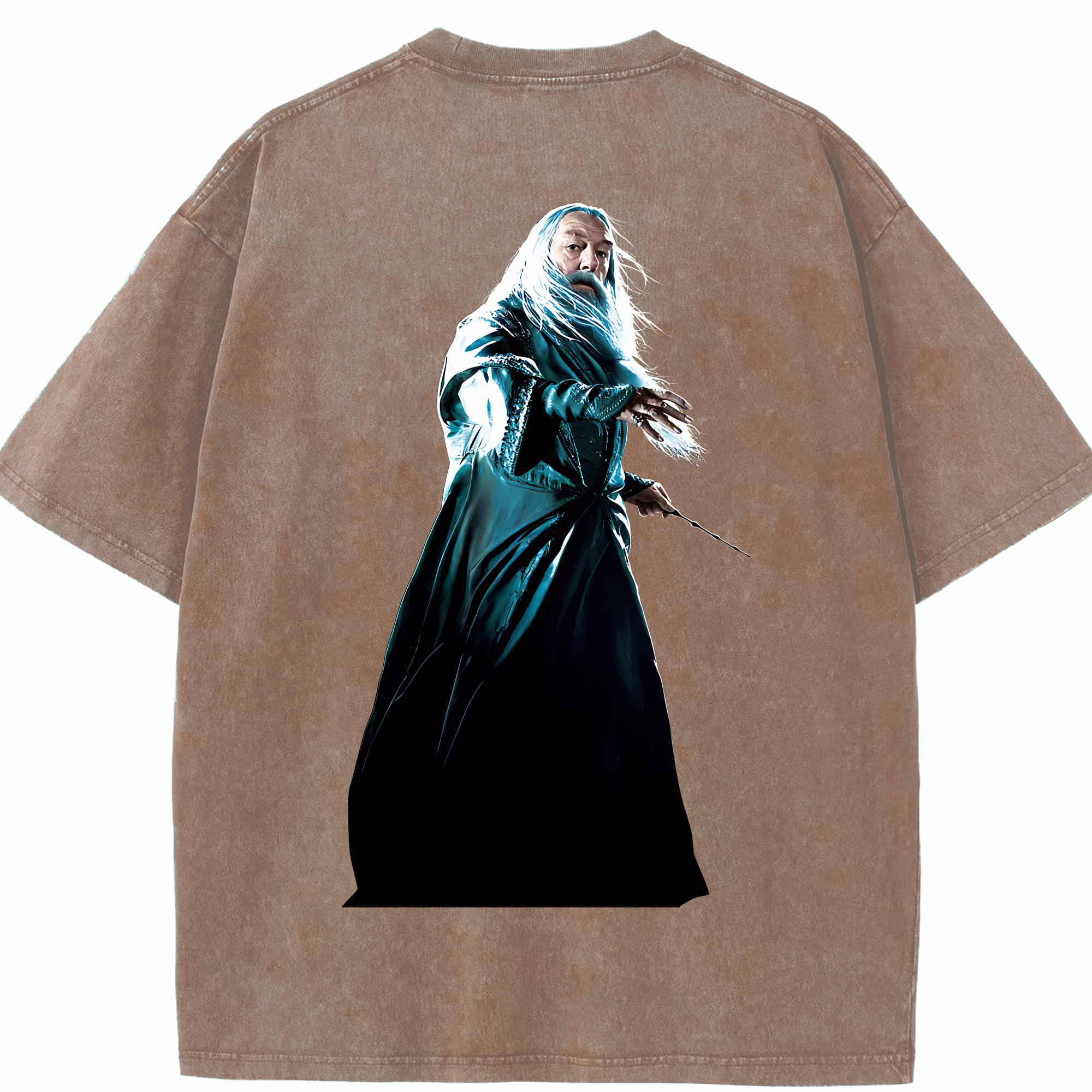 （画像用） Harry Potter ハリー・ポッターシリーズ 綿100% ヴィンテージ風 半袖Tシャツ（背面プリント）