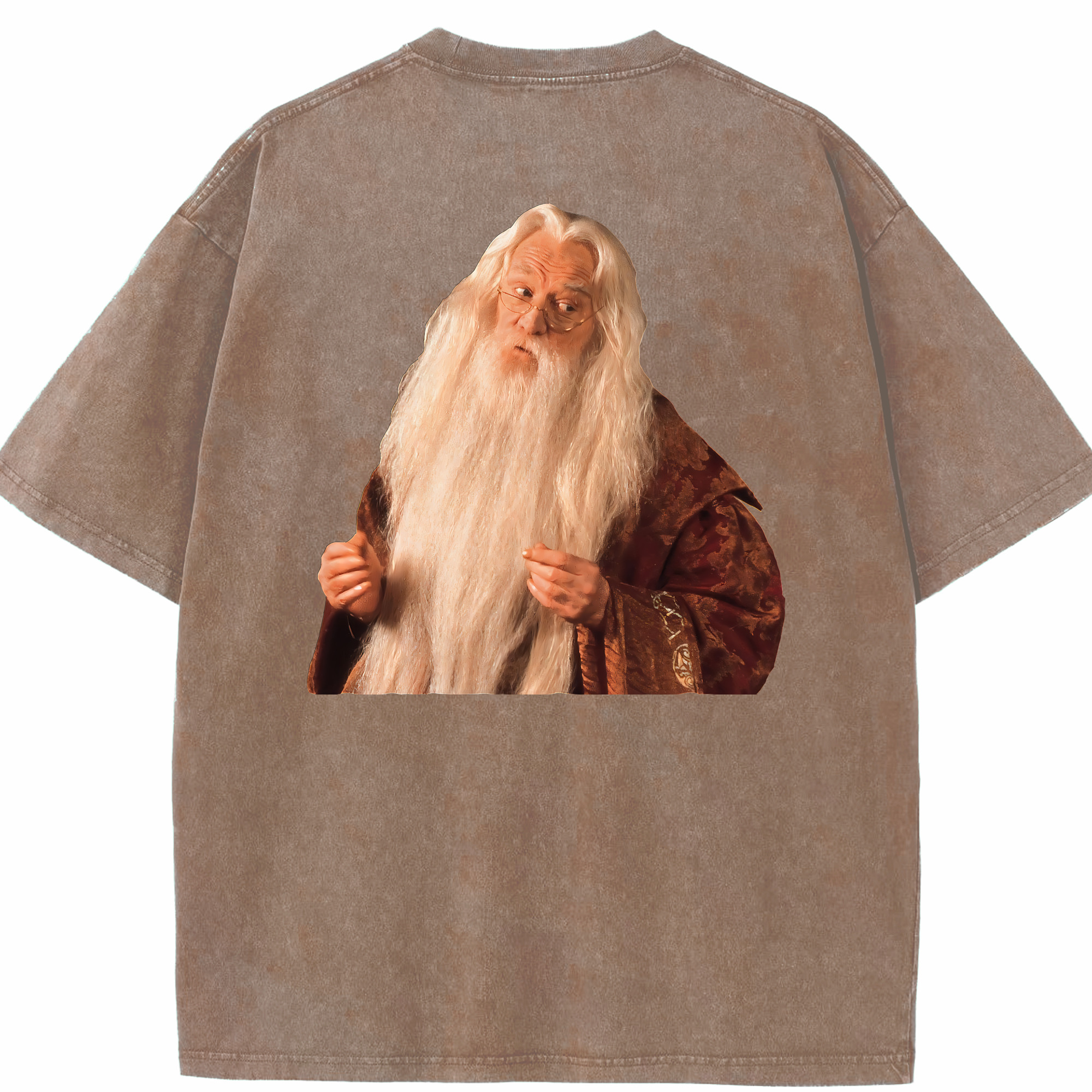 （画像用） Harry Potter ハリー・ポッターシリーズ 綿100% ヴィンテージ風 半袖Tシャツ（背面プリント）