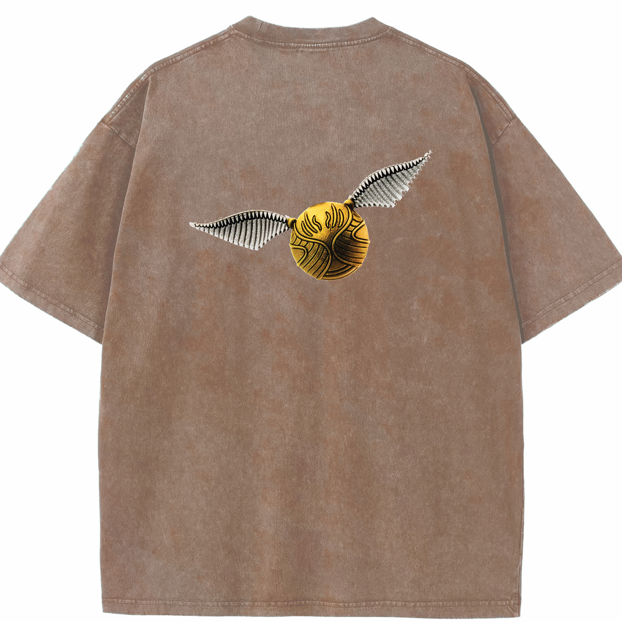 （画像用） Harry Potter ハリー・ポッターシリーズ 綿100% ヴィンテージ風 半袖Tシャツ（背面プリント）