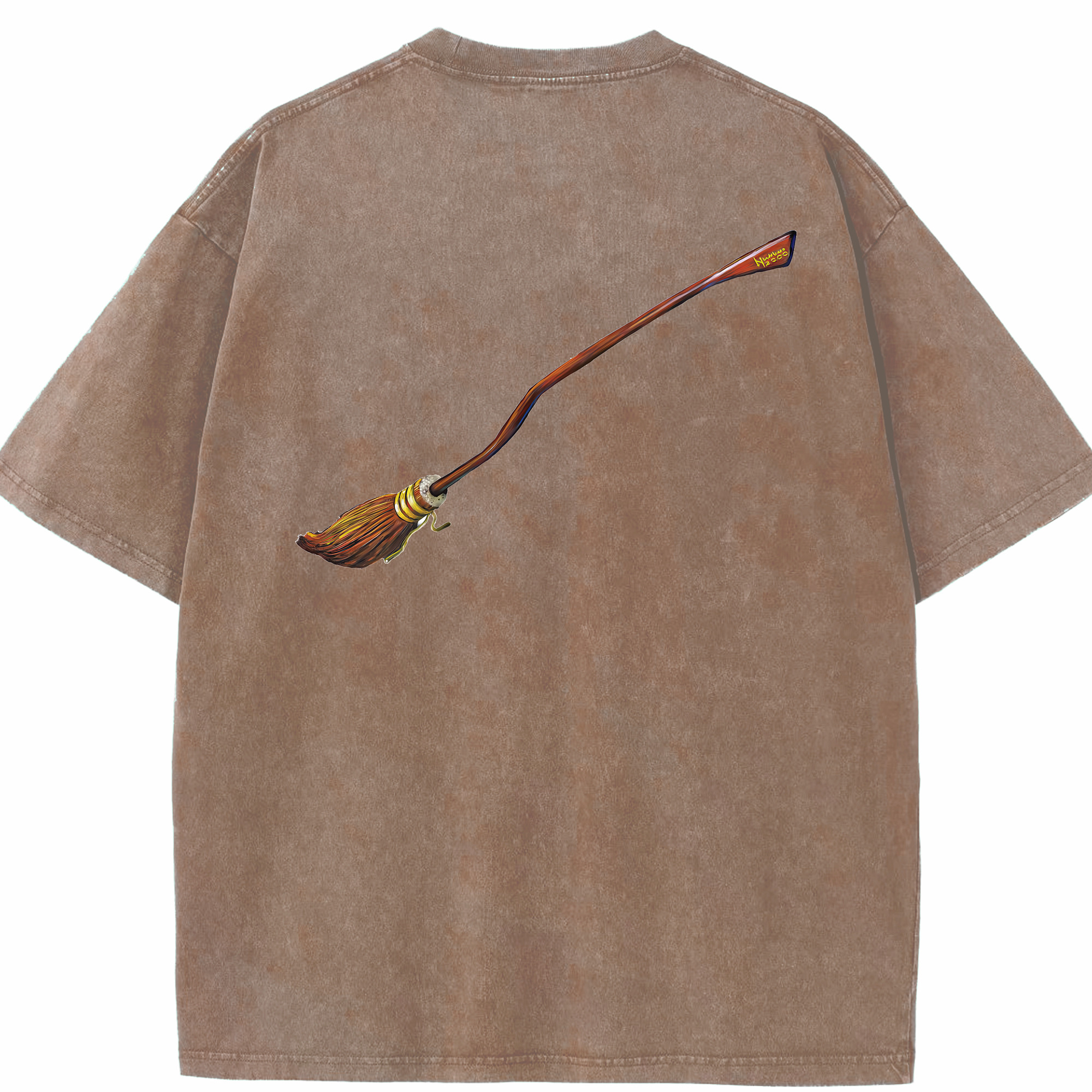 （画像用） Harry Potter ハリー・ポッターシリーズ 綿100% ヴィンテージ風 半袖Tシャツ（背面プリント）