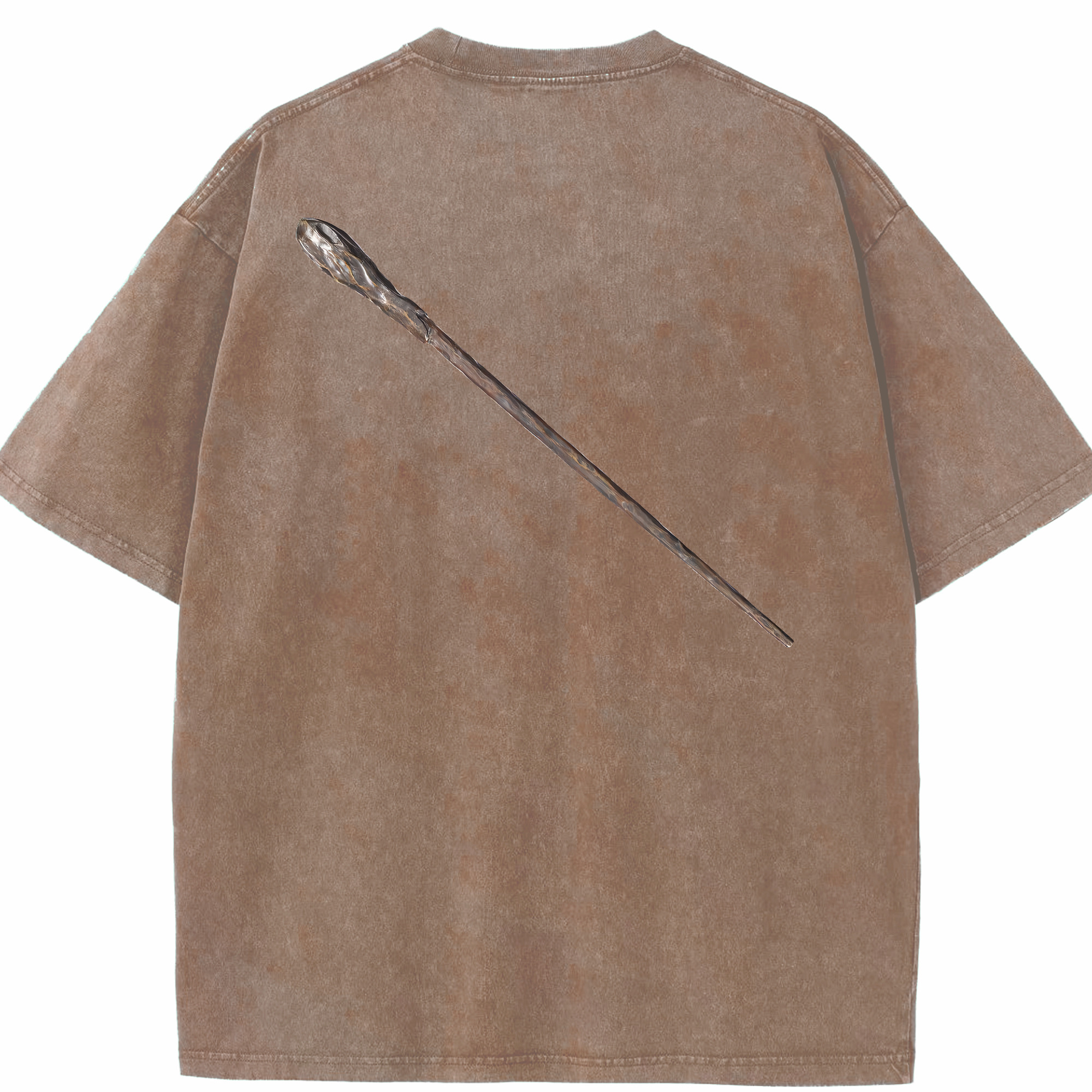 （画像用） Harry Potter ハリー・ポッターシリーズ 綿100% ヴィンテージ風 半袖Tシャツ（背面プリント）