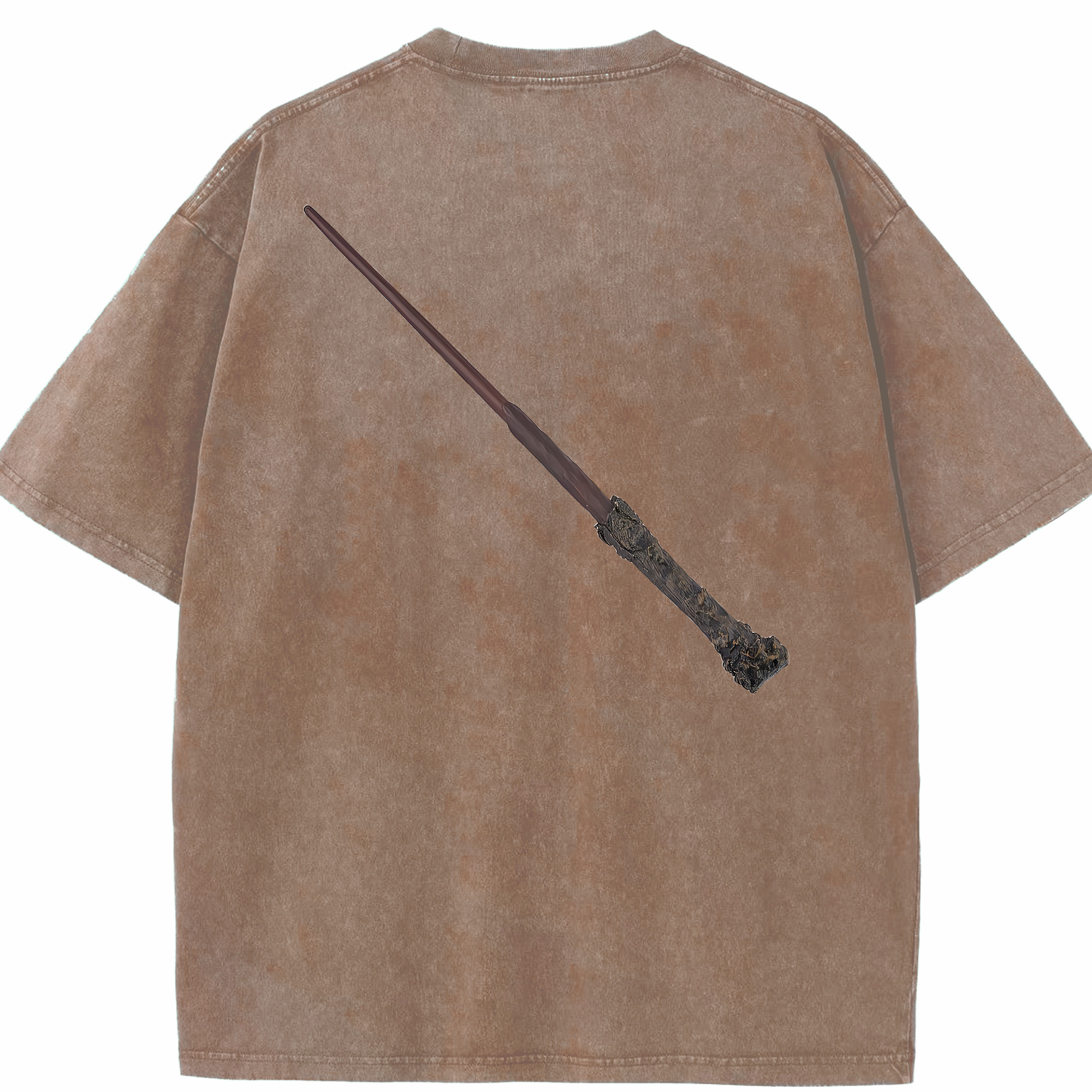 （画像用） Harry Potter ハリー・ポッターシリーズ 綿100% ヴィンテージ風 半袖Tシャツ（背面プリント）