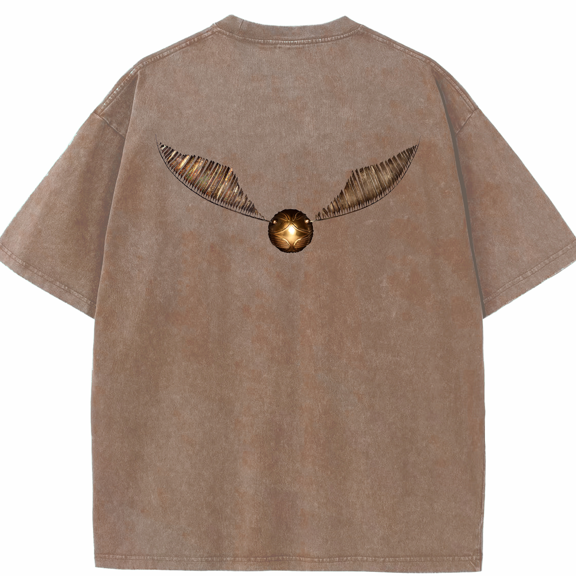 （画像用） Harry Potter ハリー・ポッターシリーズ 綿100% ヴィンテージ風 半袖Tシャツ（背面プリント）
