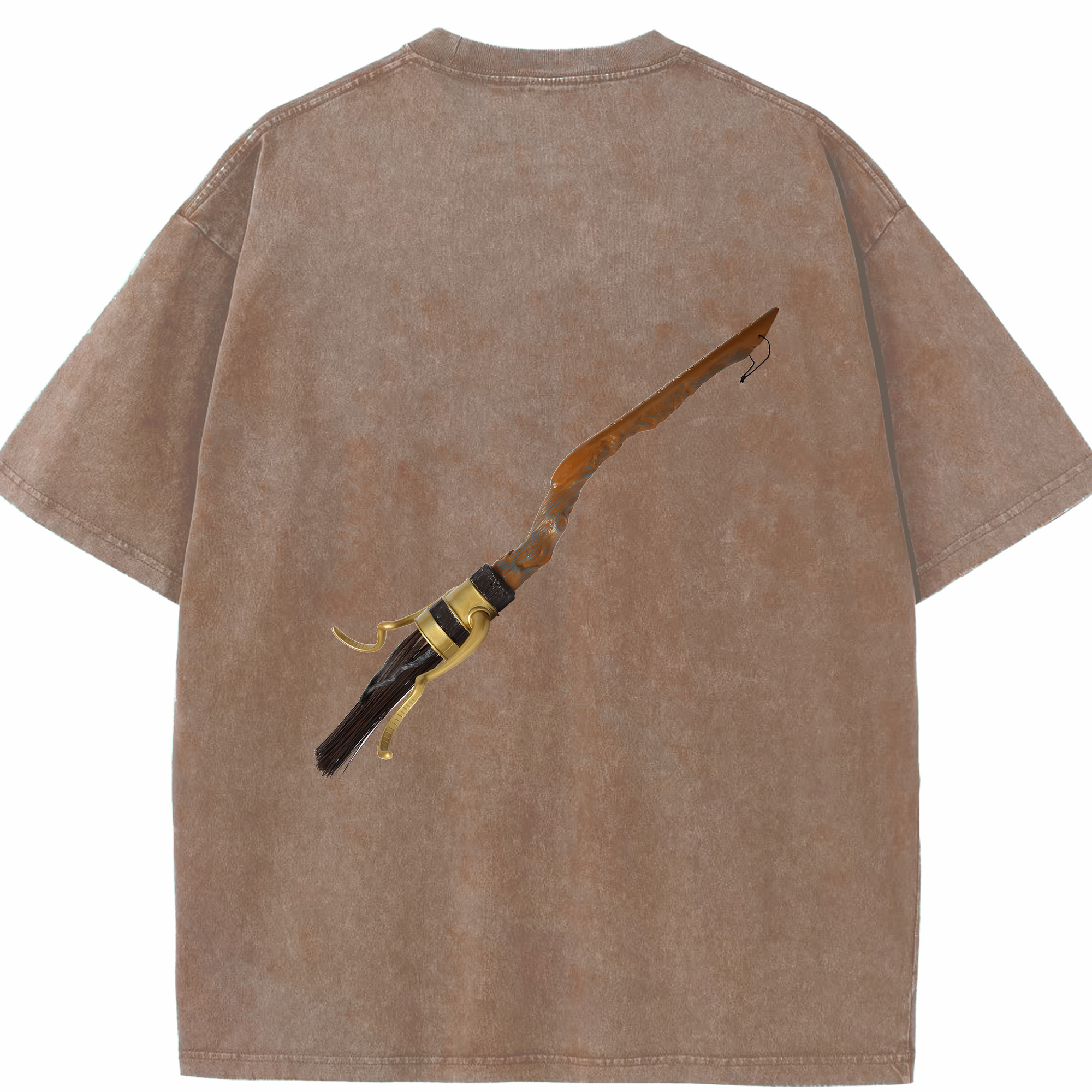 （画像用） Harry Potter ハリー・ポッターシリーズ 綿100% ヴィンテージ風 半袖Tシャツ（背面プリント）