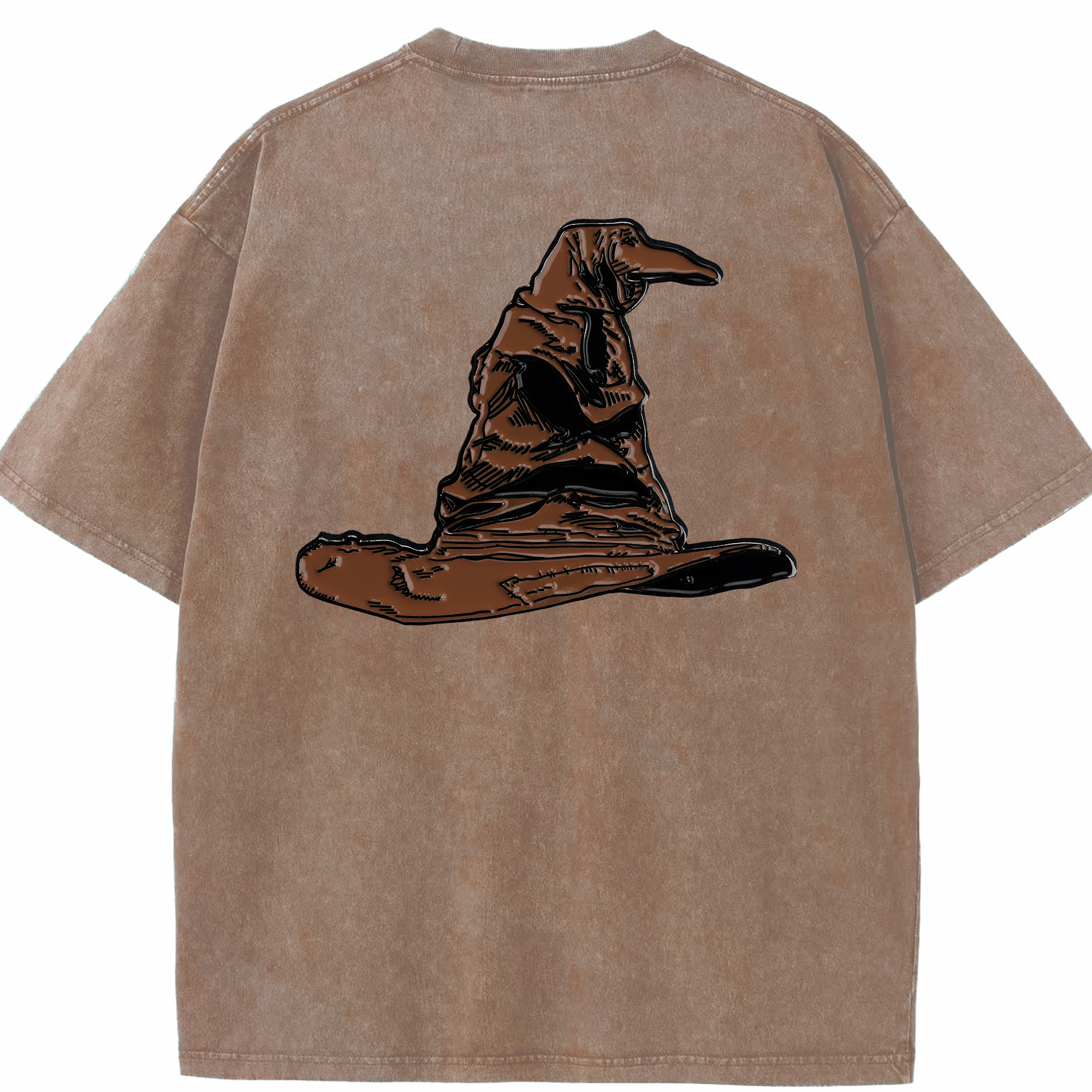 （画像用） Harry Potter ハリー・ポッターシリーズ 綿100% ヴィンテージ風 半袖Tシャツ（背面プリント）