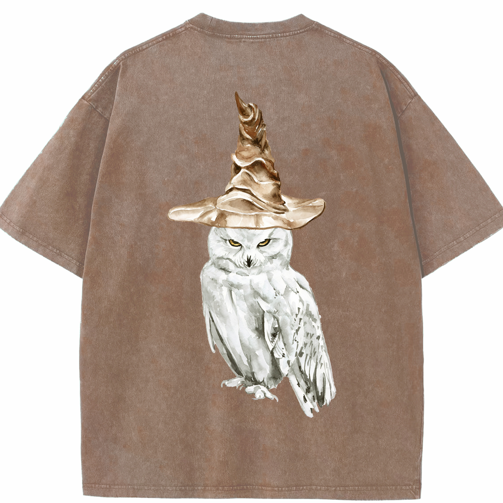 （画像用） Harry Potter ハリー・ポッターシリーズ 綿100% ヴィンテージ風 半袖Tシャツ（背面プリント）