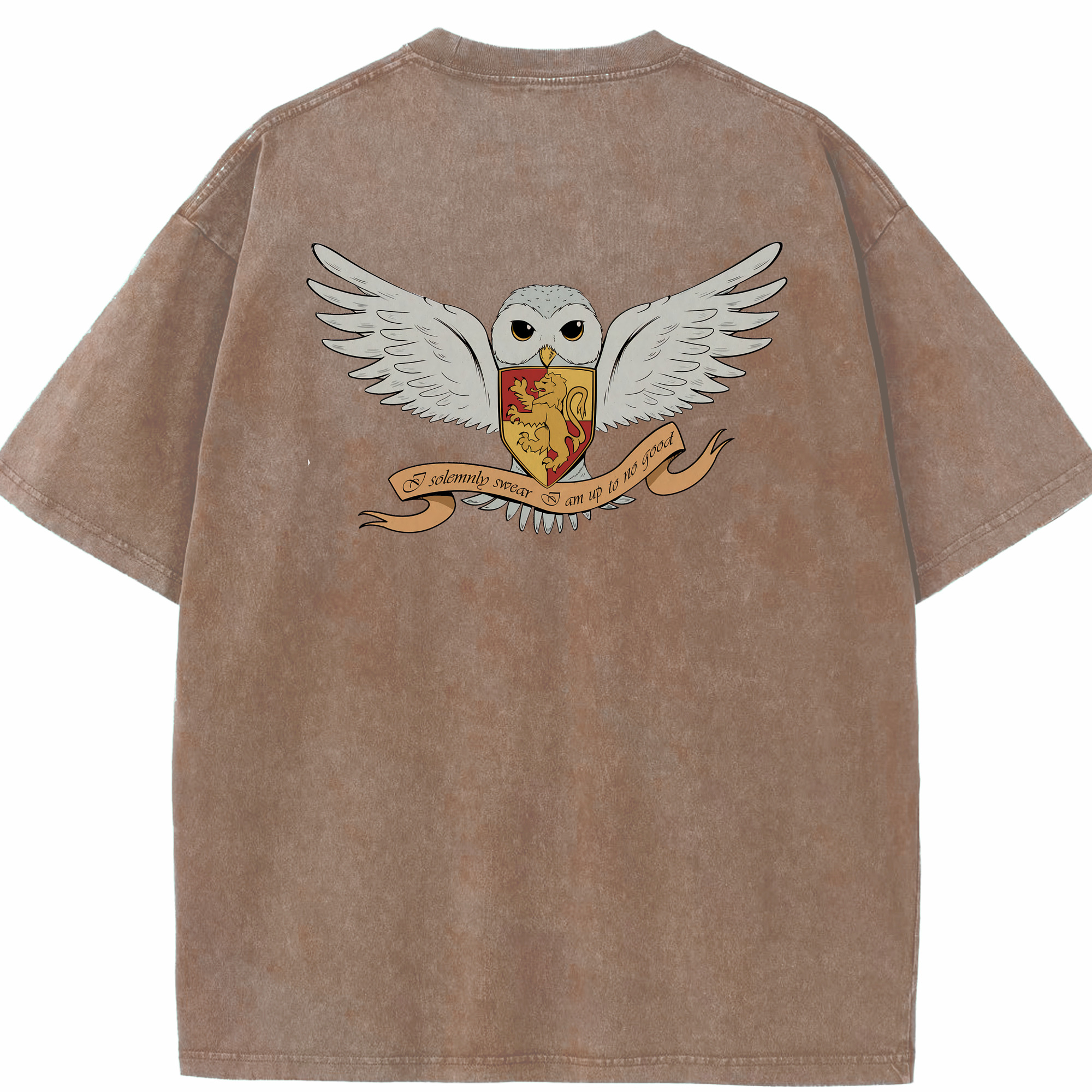 （画像用） Harry Potter ハリー・ポッターシリーズ 綿100% ヴィンテージ風 半袖Tシャツ（背面プリント）